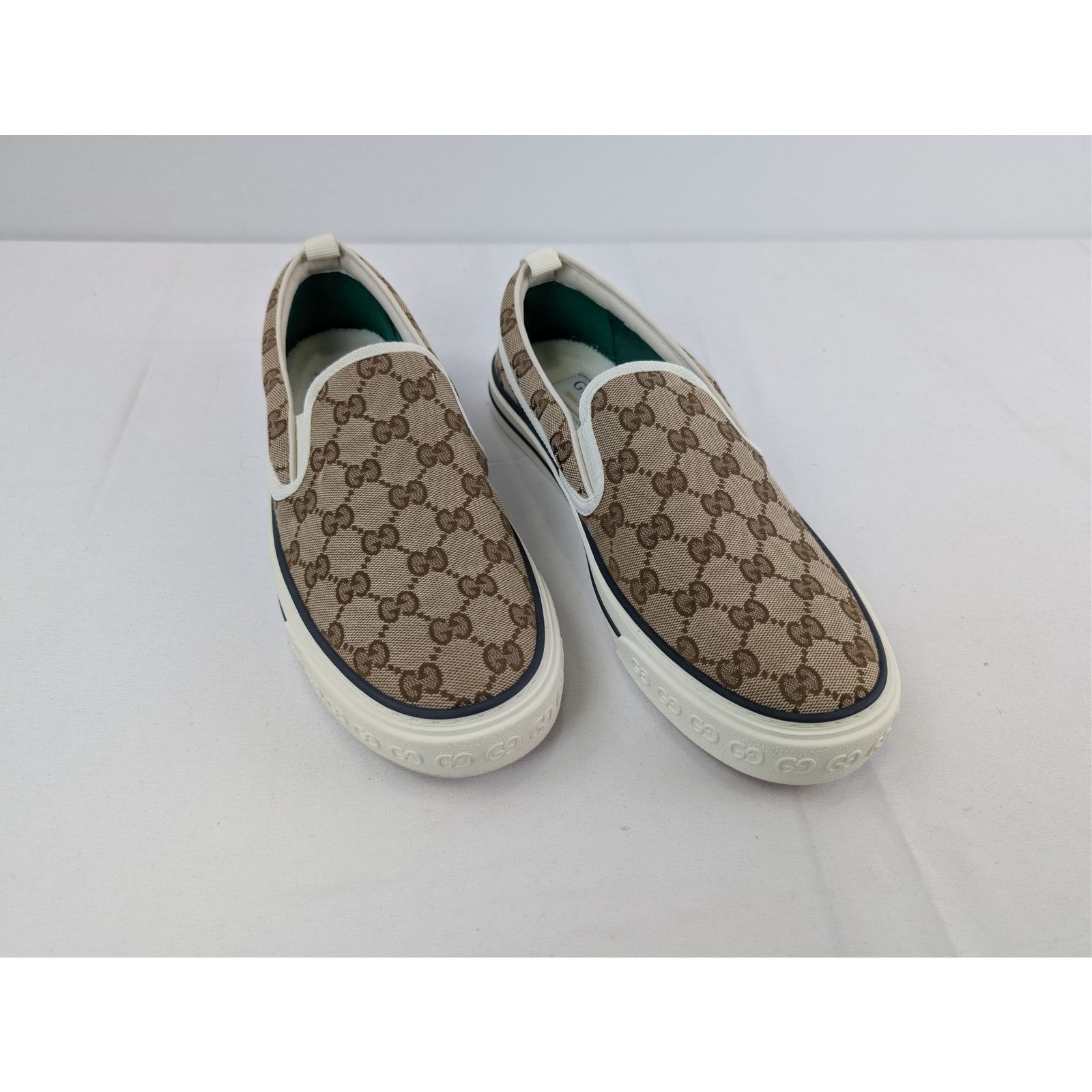Gucci o1rshd1 Q:2 / Tennis 1977 Slip-On Sneakers in Beige Size US 12 / EU 45 - 6 Thumbnail