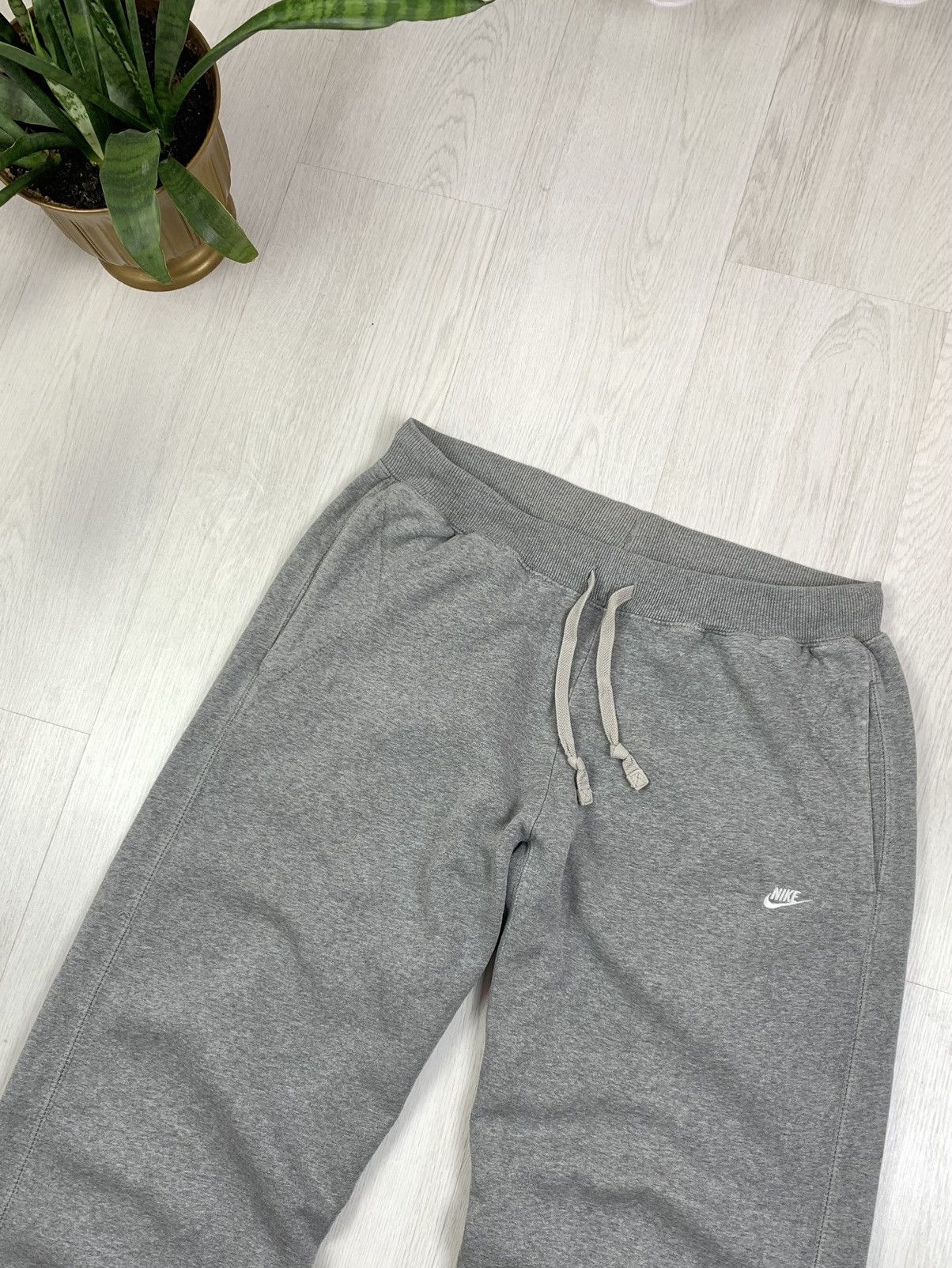 Vintage Nike Sportswear Vintage Wide Leg Baggy Pants Grey Size L Size US 34 / EU 50 - 3 Thumbnail