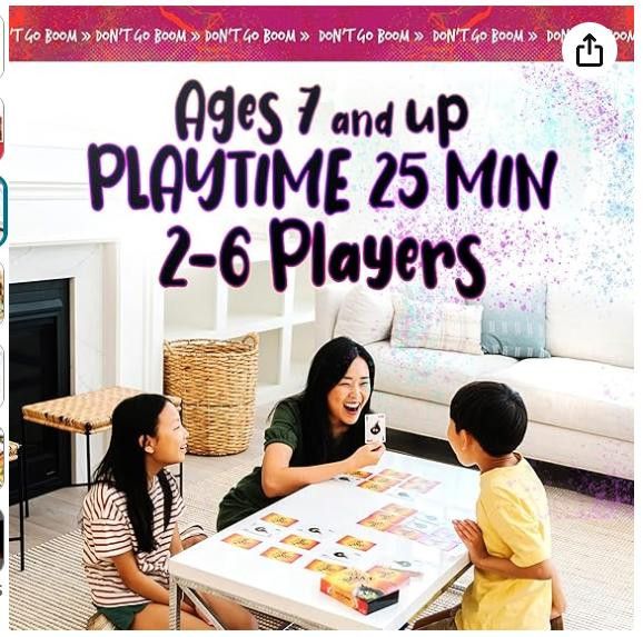 NBDN Nobrandedon Don’t Go Boom Card Game(2 - 6 Players) great for math skills Size ONE SIZE - 4 Thumbnail