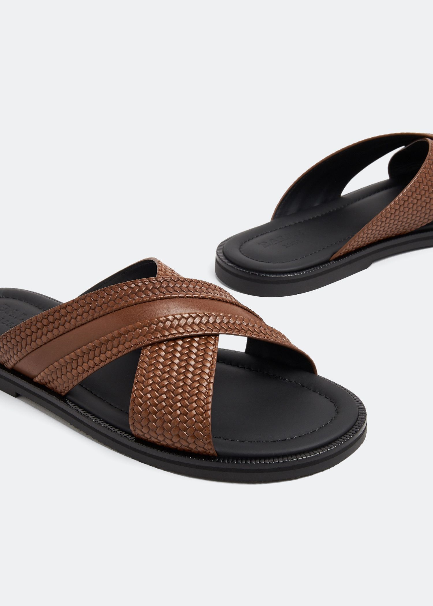 Bally o1y1224 Slippers in Brown/Black Size US 7 / EU 40 - 2 Thumbnail
