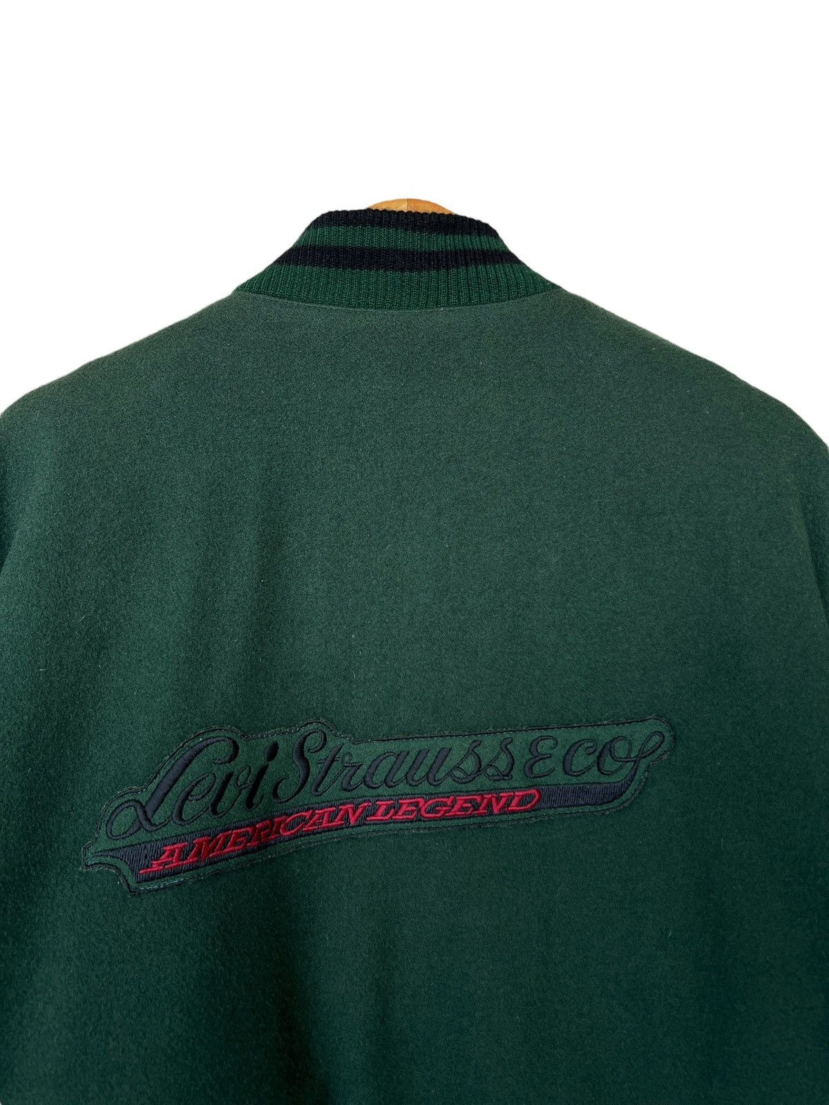 Levi's Vintage 90s Levi’s Green Varsity Jacket Size XL Size US XL / EU 56 / 4 - 6 Thumbnail
