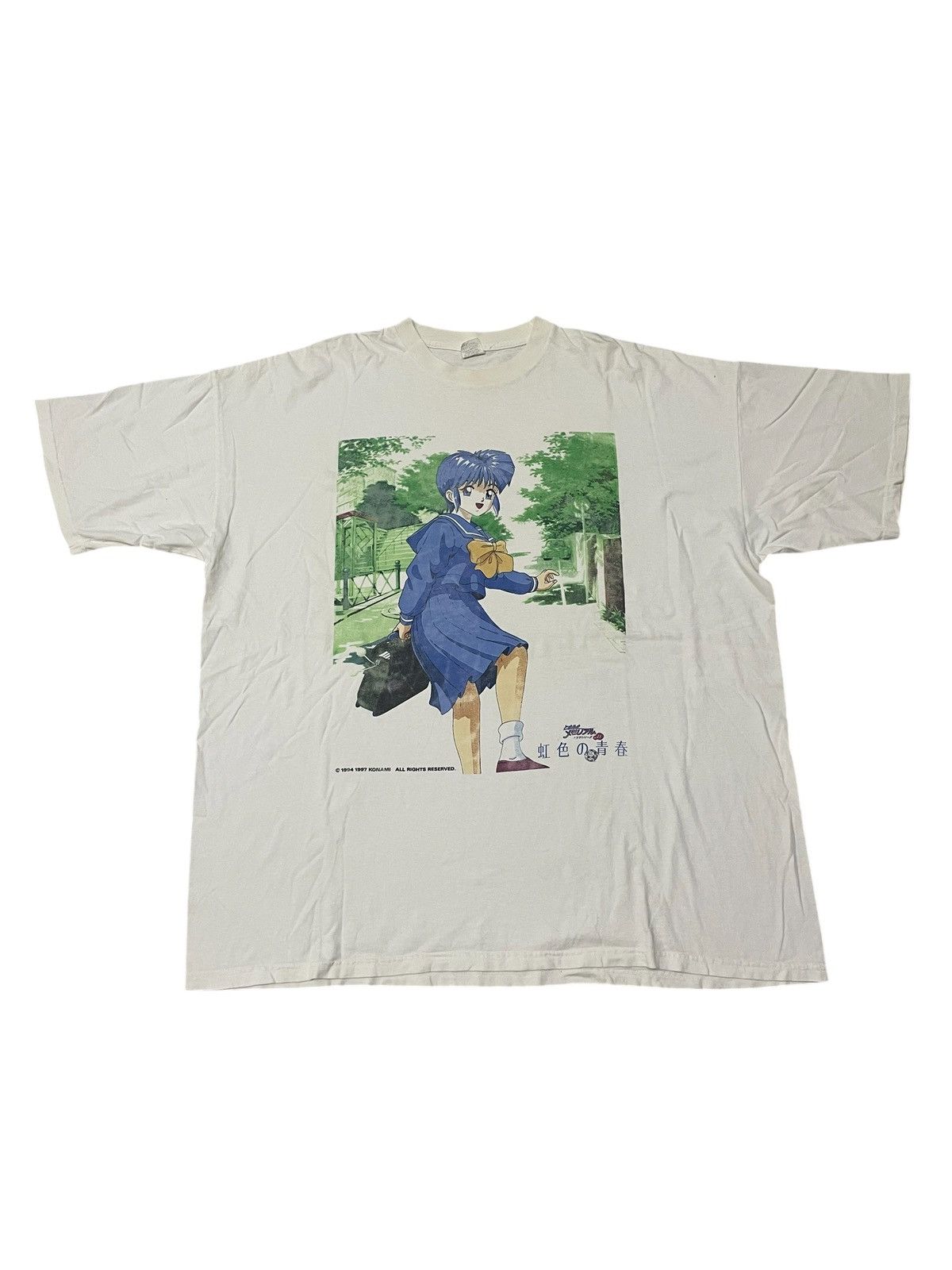 Anime Vintage 90s KONAMI Anime Tshirt Size US XXL / EU 58 / 5 - 1 Thumbnail