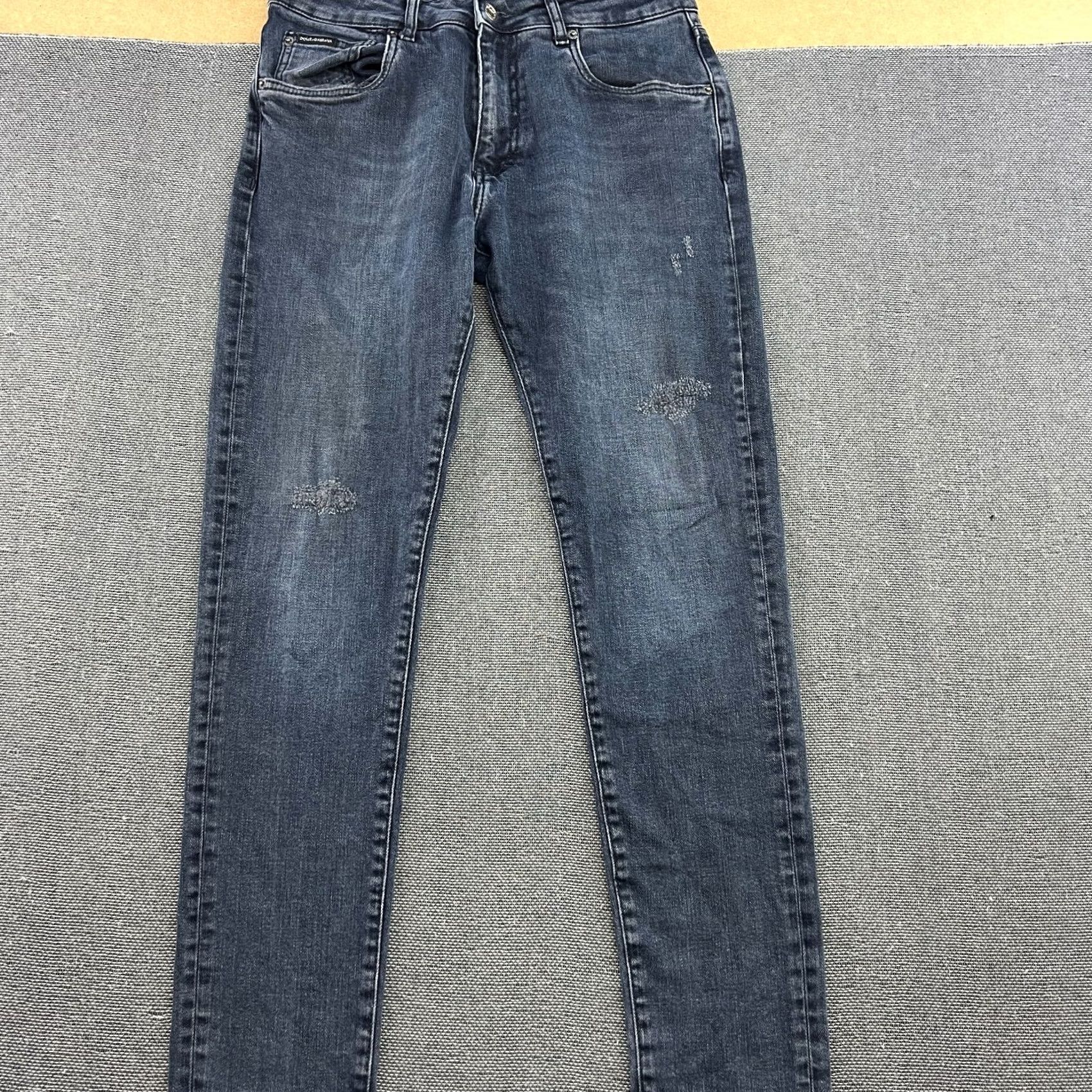 Dolce & Gabbana Dolce&Gabbana Jeans Womens 32x29 Blue Straight Mid Rise Denim Cotton 32 Regular Inseam 29 Vintage: No Womens Jeans Country of Origin: Italy 90s? Size 24" / US 00 / IT 34 - 2 Thumbnail
