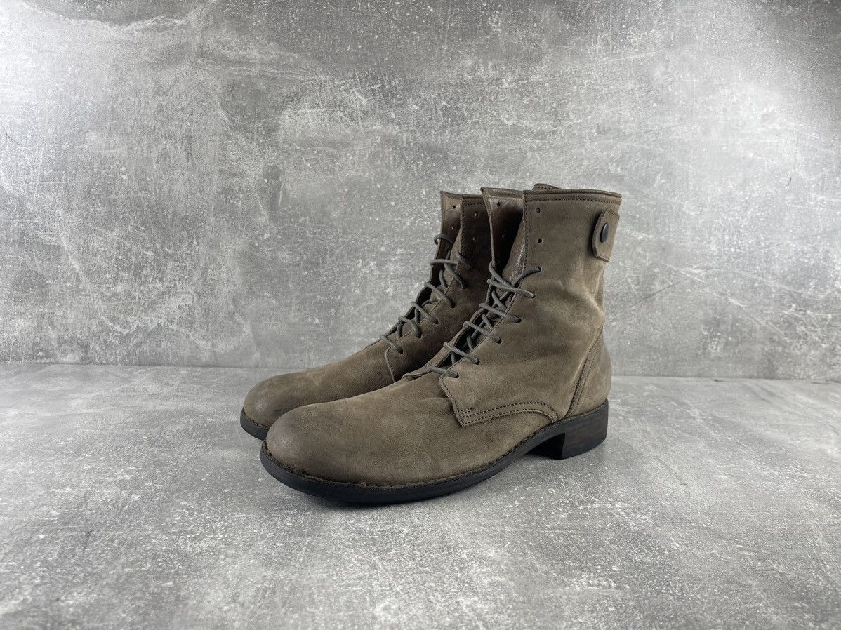 Pantanetti Pantanetti Artisan Suede Lace-Up Boots Made in Italy Taupe Size US 10 / EU 43 - 1 Thumbnail