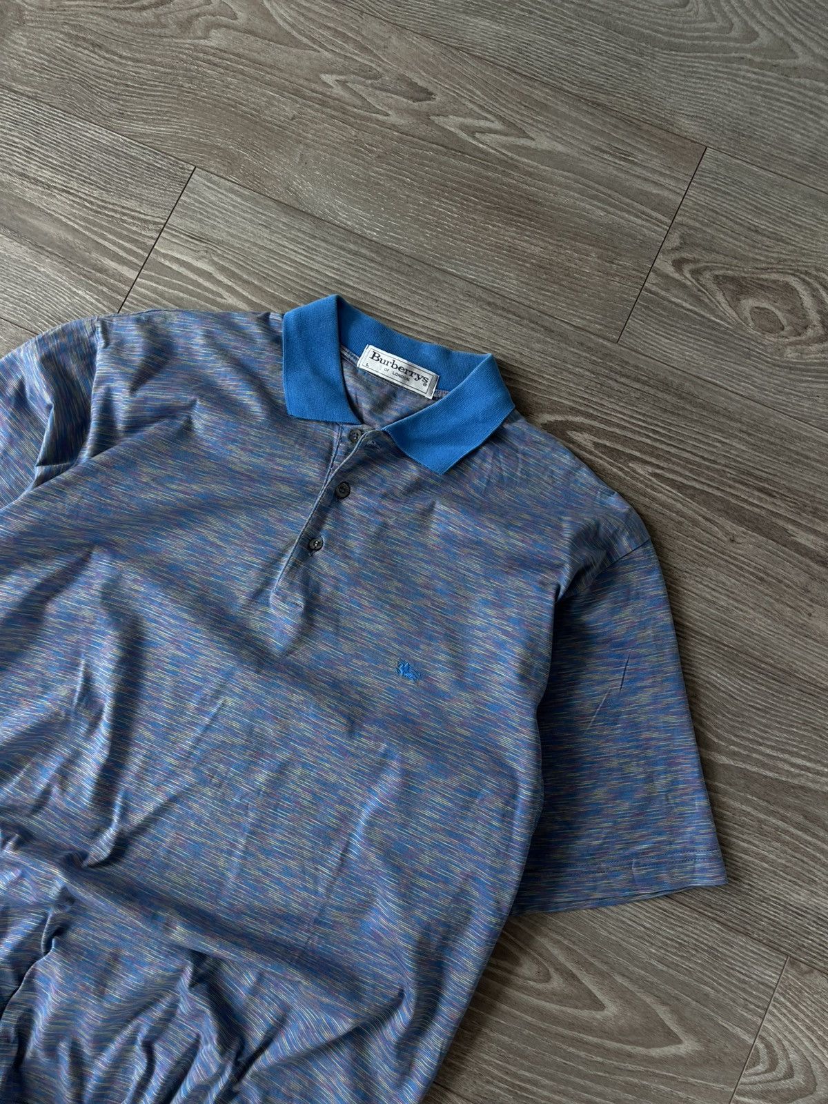 Burberry × Vintage Vintage Burberrys of London Straight Multicolour Polo Size US L / EU 52-54 / 3 - 8 Thumbnail