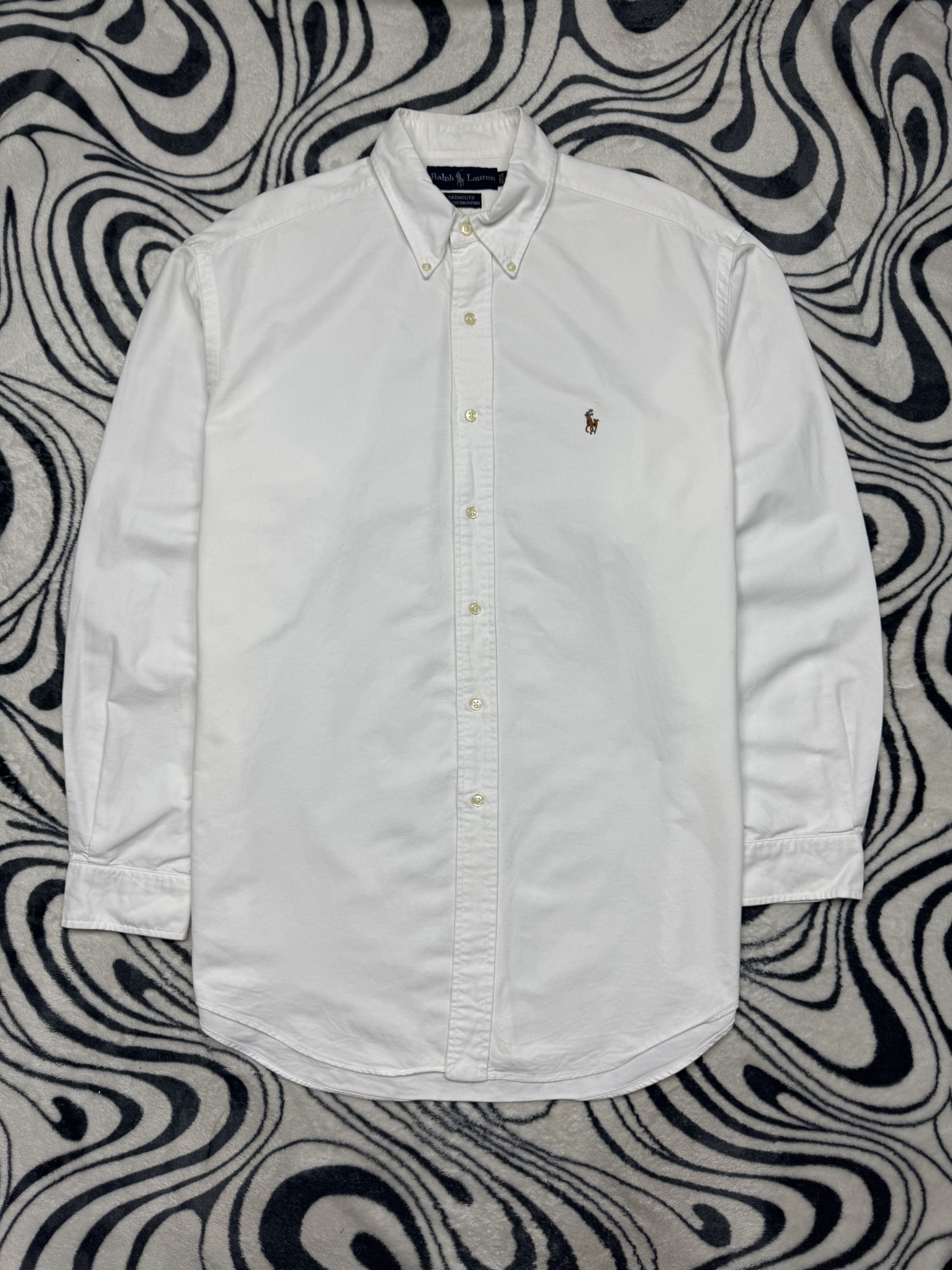Polo Ralph Lauren Polo Ralph Lauren Vintage Mens Long Sleeve White Shirt Size US XL / EU 56 / 4 - 1 Thumbnail