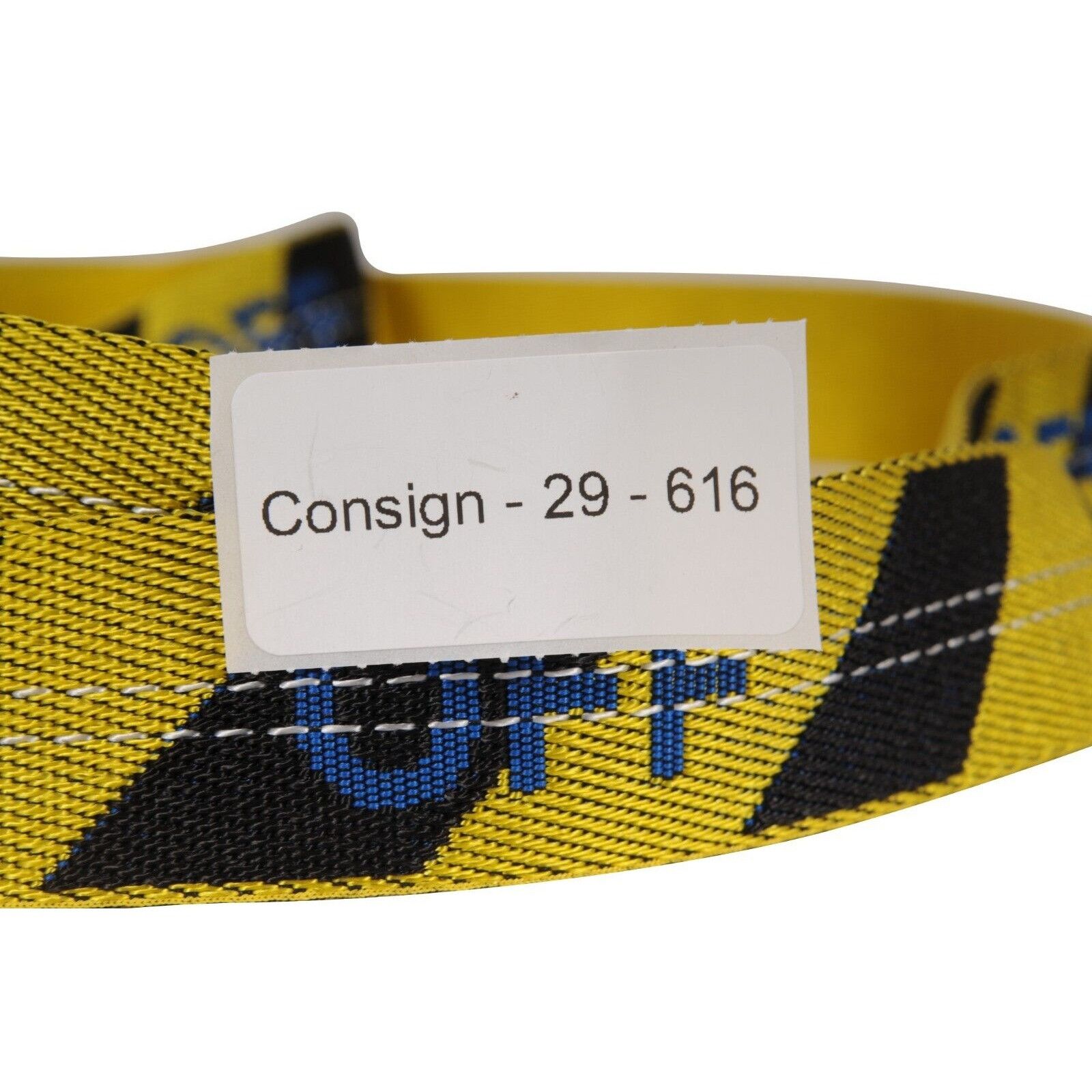 Off-White Industrial Belt One Size Yellow Black Tape Logo Size ONE SIZE - 7 Thumbnail