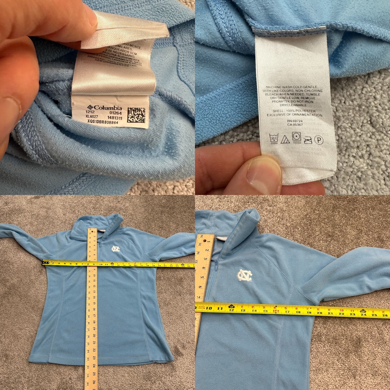 Vintage Columbia Jacket Benton Springs Fleece Blue Women M Size M / US 6-8 / IT 42-44 - 8 Thumbnail