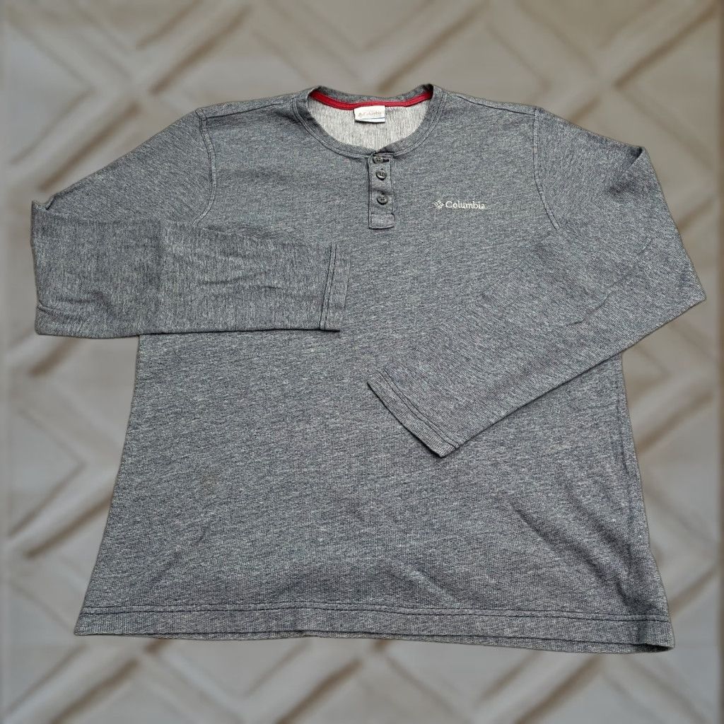 Vintage Columbia Shirt Mens L Gray Long Sleeve Henley Cotton Blend Outdoor Casual Flannel? Size US L / EU 52-54 / 3 - 1 Thumbnail