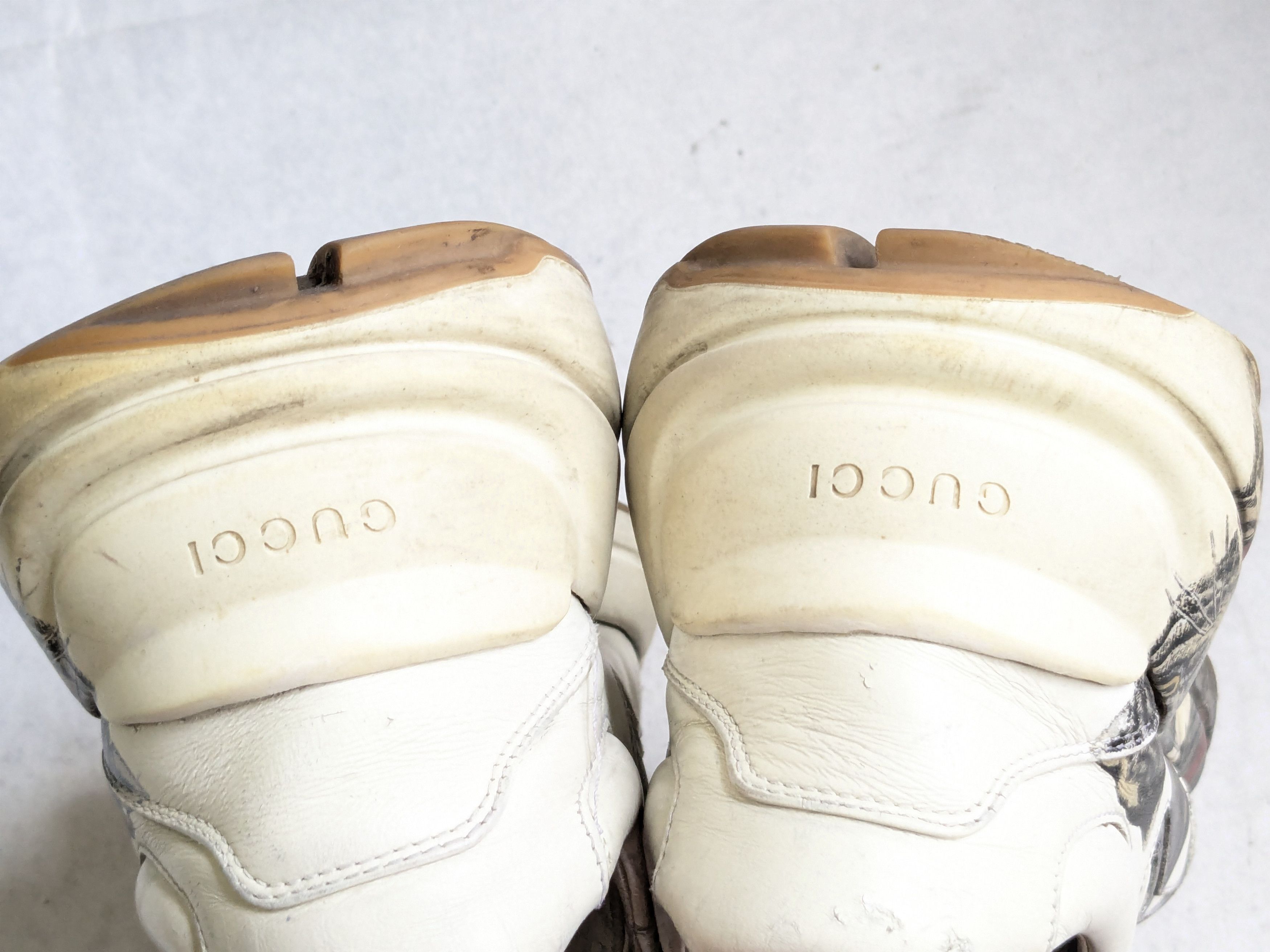 Gucci Gucci Rython Sneakers 11.5 Ivory Cat Kitty Leather Size US 11.5 / EU 44-45 - 16 Thumbnail