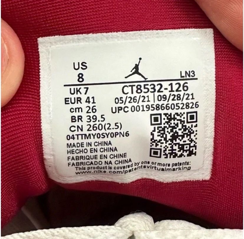 Jordan Brand Air Jordan 3 Cardinal Size US 8 / EU 41 - 6 Thumbnail