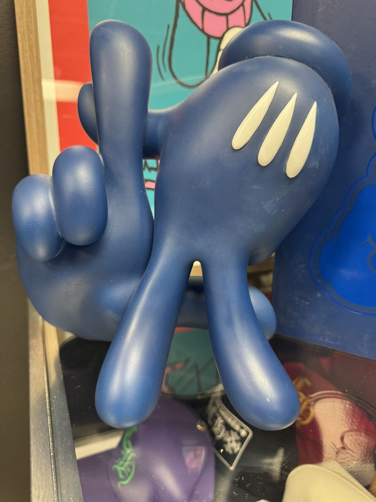 Other Slick OG “LA HANDS” 11” Vinyl Figure Blue Size ONE SIZE - 2 Thumbnail