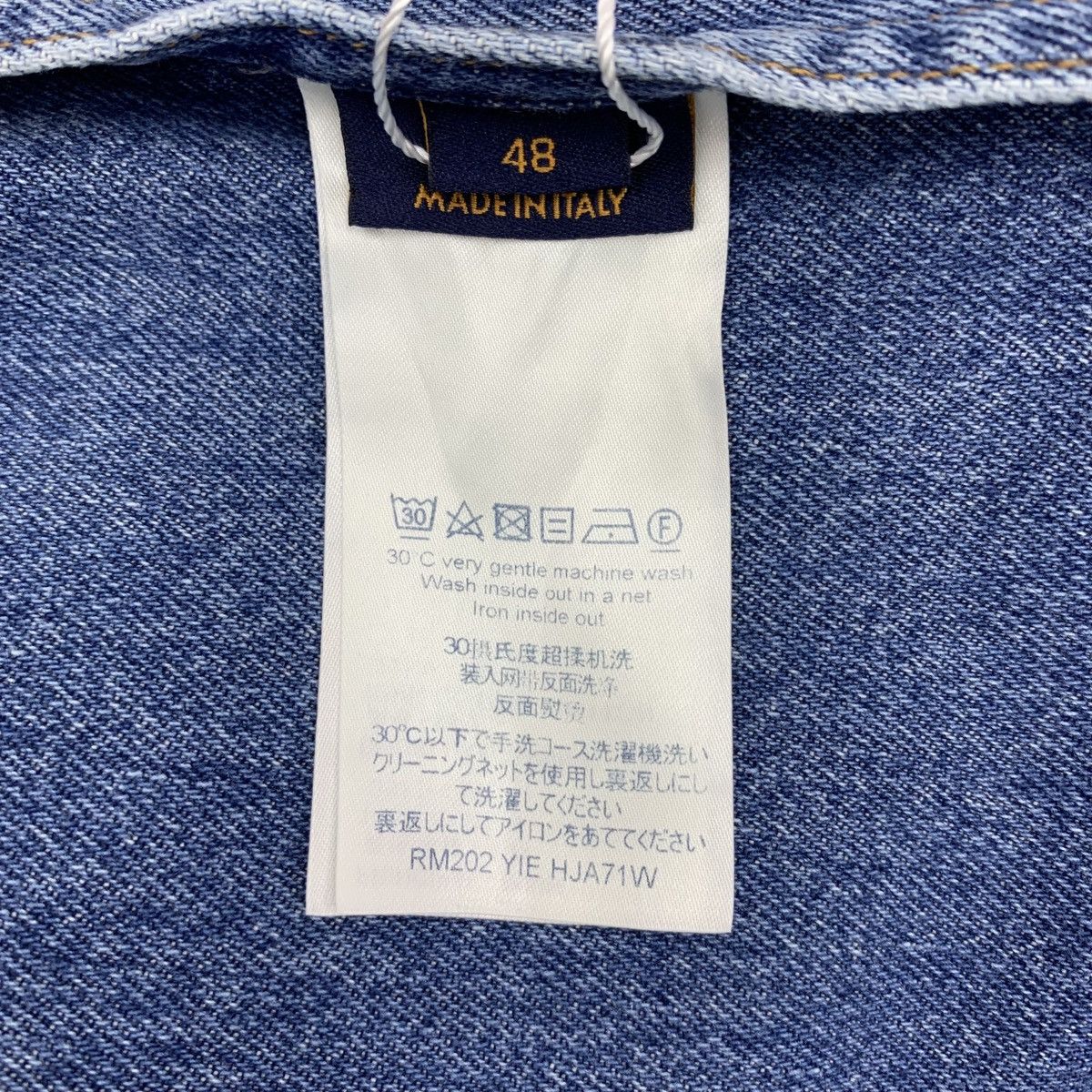 Louis Vuitton Louis Vuitton Navy Blue Logo Denim Jacket Size M / US 6-8 / IT 42-44 - 6 Thumbnail