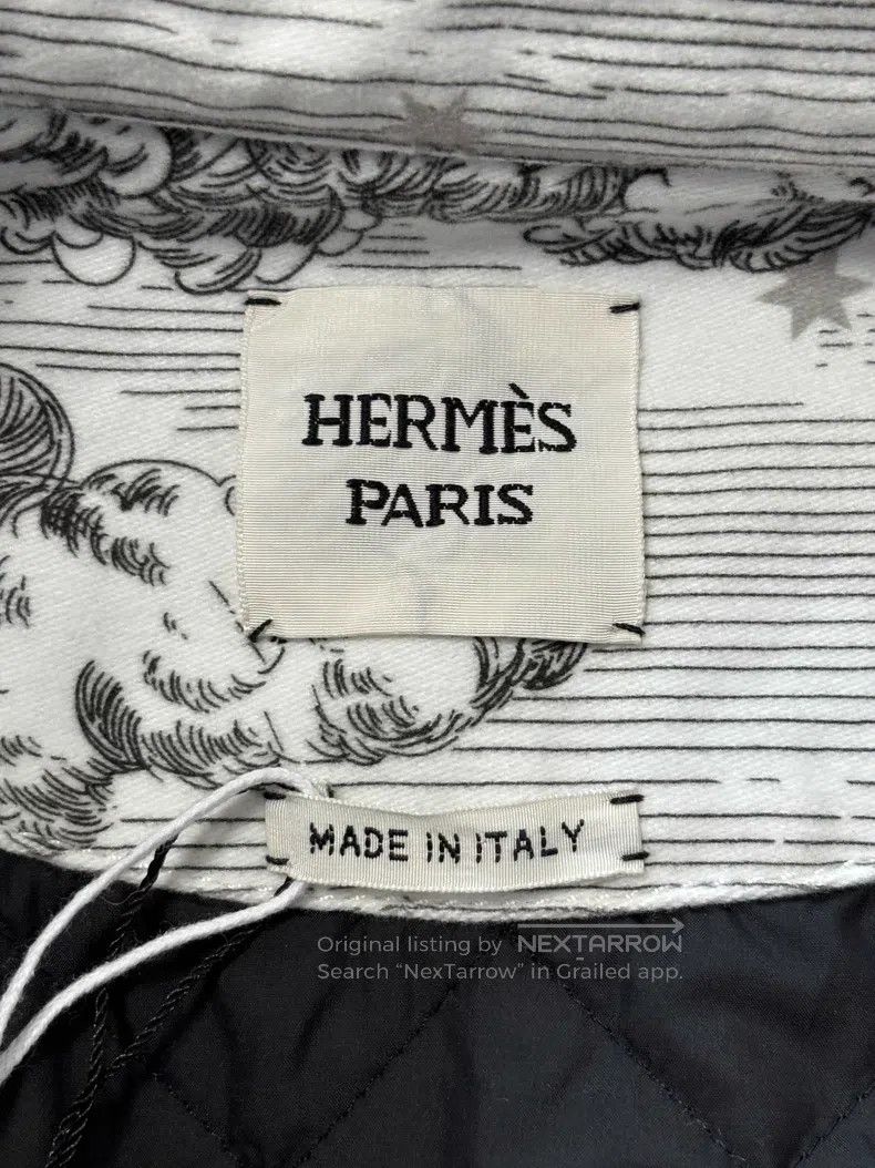 Hermes Hermes Astrology Printed Cotton Jacket, 100% Cotton, Black Size XS / US 0-2 / IT 36-38 - 3 Thumbnail