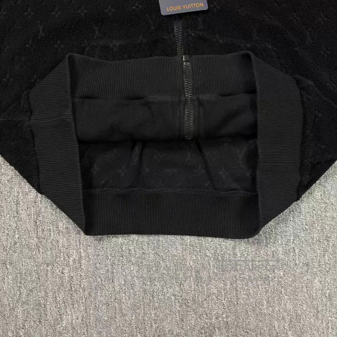 Louis Vuitton black hooded jacket with LV pattern. Size US S / EU 44-46 / 1 - 6 Thumbnail