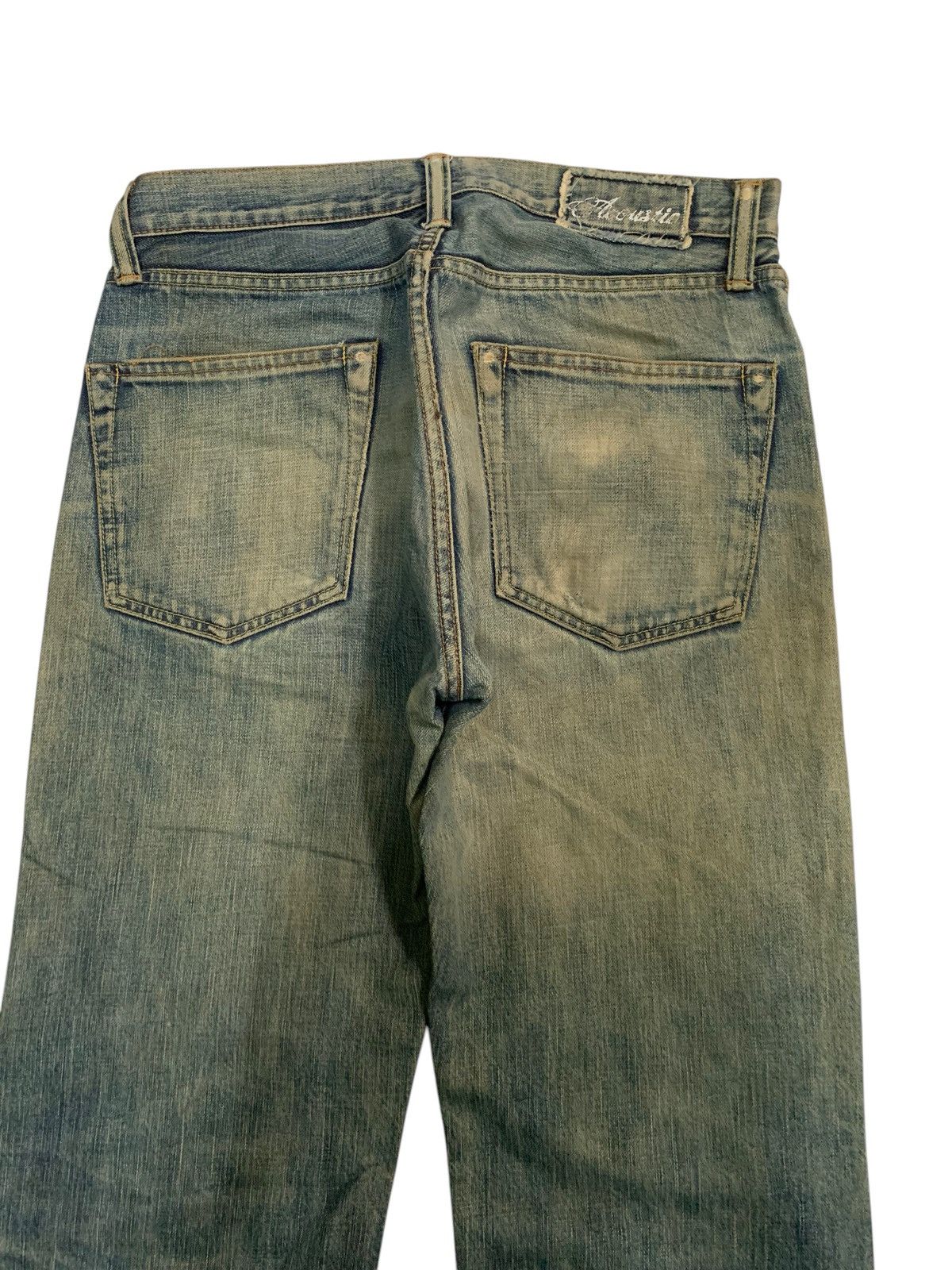 If Six Was Nine × Japanese Brand RARE💥ACOUSTIC SELVEDGE FADED&RUSTY JAPANESE DISTRESSED DENIM Size US 31 - 8 Thumbnail