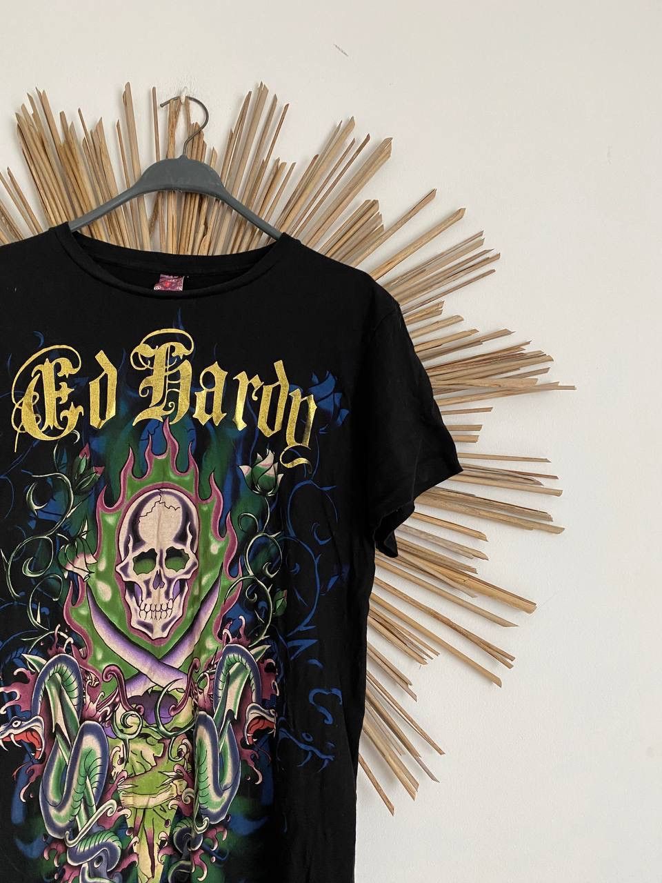 Ed Hardy ED HARDY BY CHRISTIAN AUDIGIER SKULL PRINT GRAPHIC T-SHIRT Size US M / EU 48-50 / 2 - 4 Thumbnail