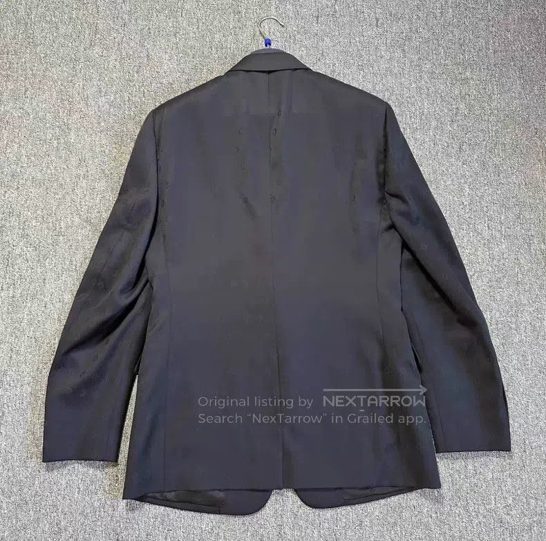 Dior Dior Dark Pattern Full Logo Wool Suit Jacket Size US L / EU 52-54 / 3 - 4 Thumbnail
