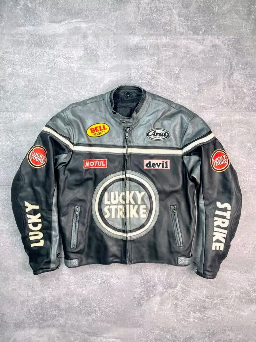 LUCKY STRIKE ファー付きジャケット Jacket Lucky Strike | eBay