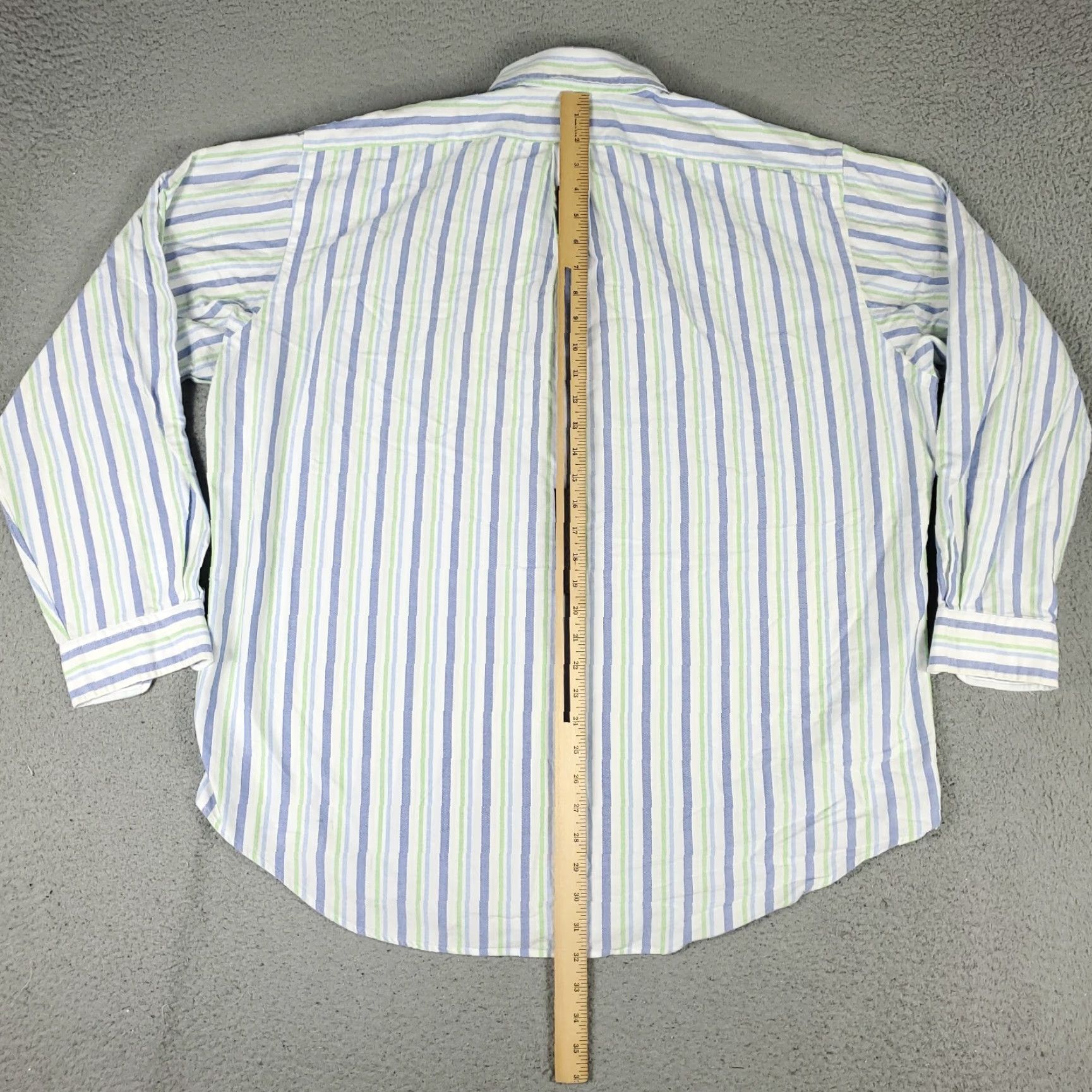 Ralph Lauren Ralph Lauren Blue Striped Button-Up Shirt Mens XL Long Sleeve Casual Preppy Size US XL / EU 56 / 4 - 4 Thumbnail
