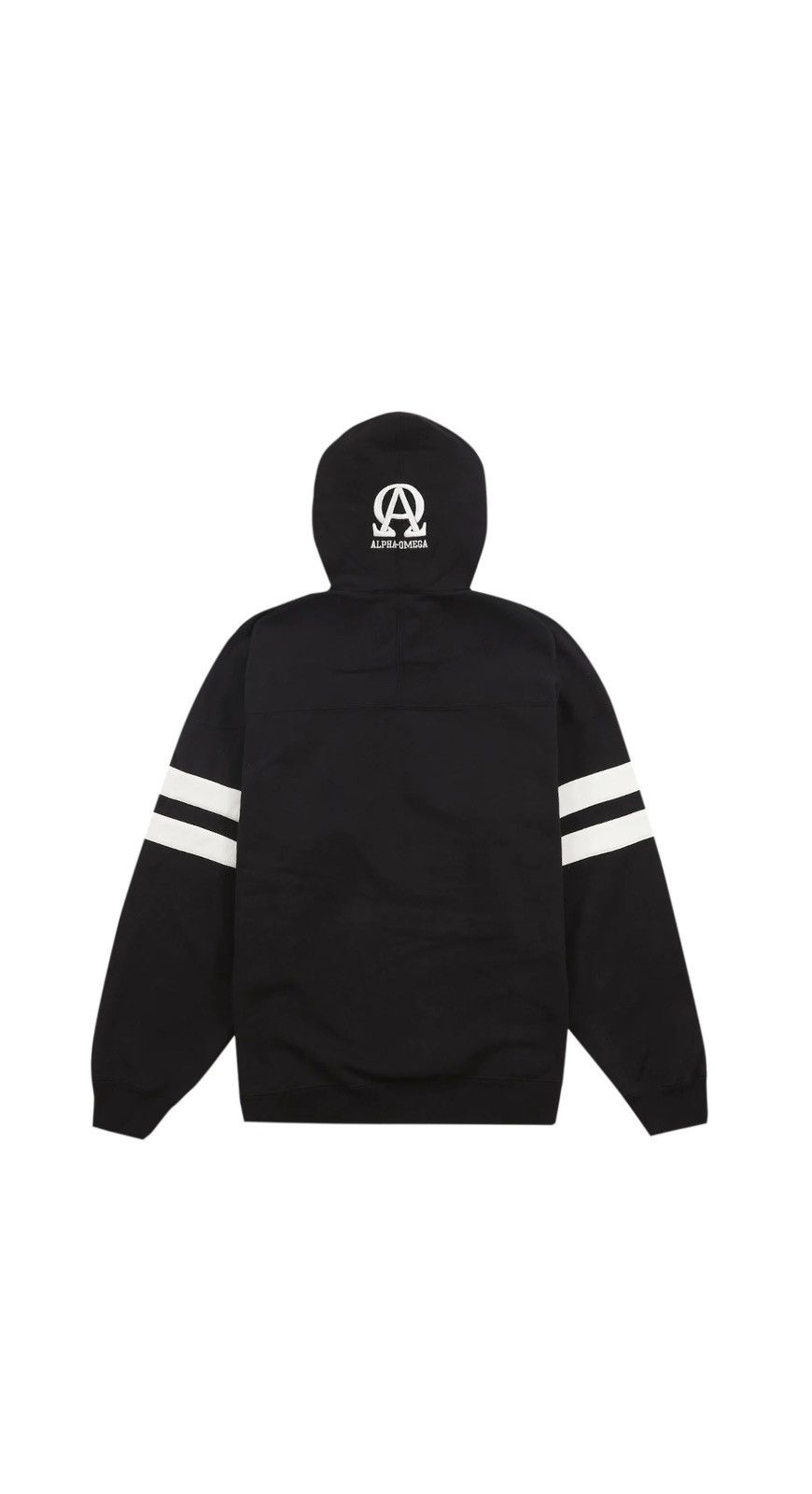 Supreme Supreme Alpha-Omega FW22 Size XL Black Hooded Sweatshirt
