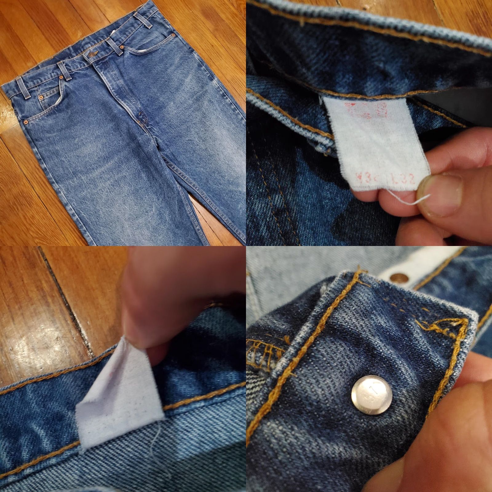 Levi's VINTAGE Levi's 517 Jeans Mens 38x29 Blue Bootcut Slim Fit Orange Tab Denim 80s Size US 38 / EU 54 - 8 Thumbnail