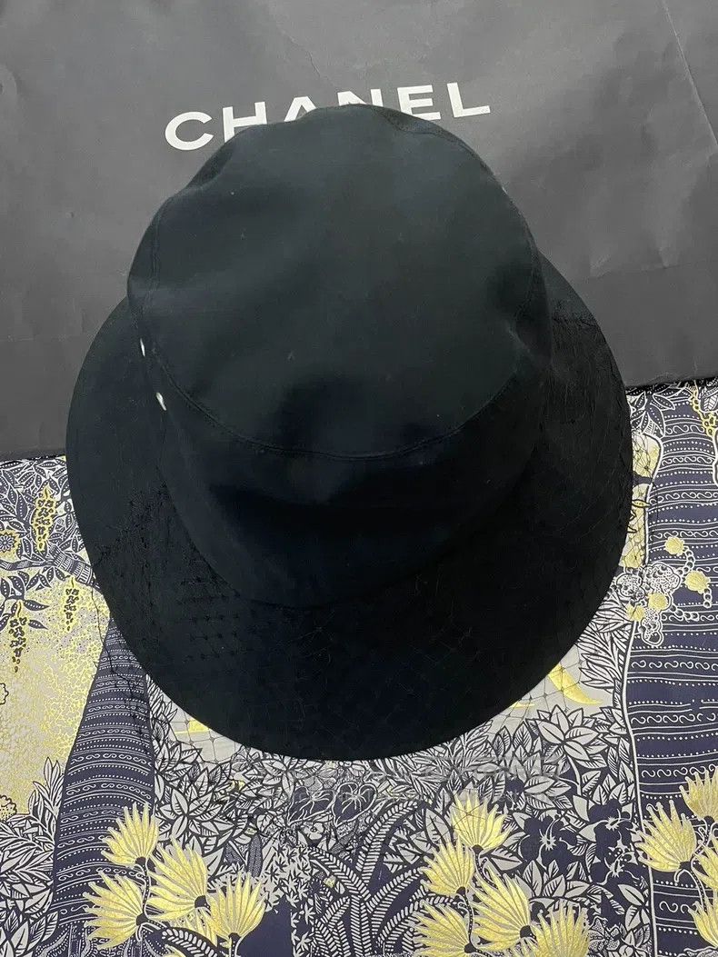 Dior Dior Size59 Black mesh fisherman's hat Size ONE SIZE - 1 Thumbnail