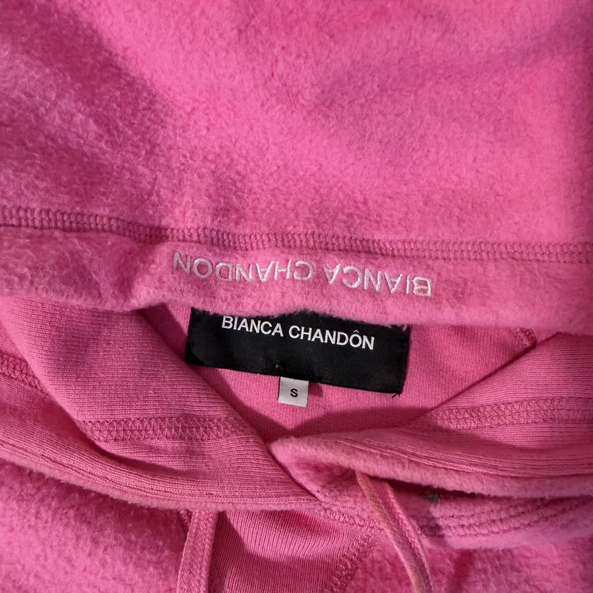 BIANCA CHANDON Bianca Chandon Reverse Fleece Hoodie Pink Size US S / EU 44-46 / 1 - 4 Thumbnail