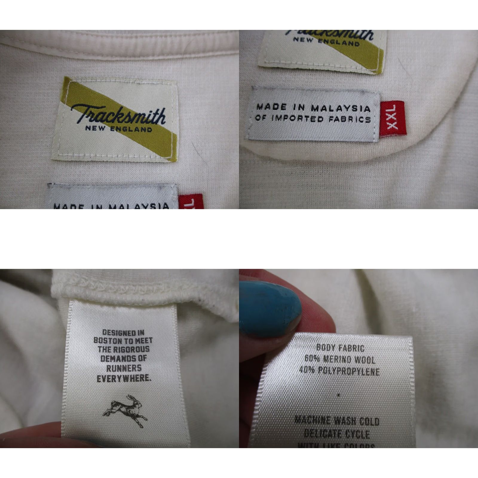 Vintage Tracksmith Sweater Mens 2XL Polo Merino Wool Henley Running Hare Logo Preppy Size US XXL / EU 58 / 5 - 8 Thumbnail