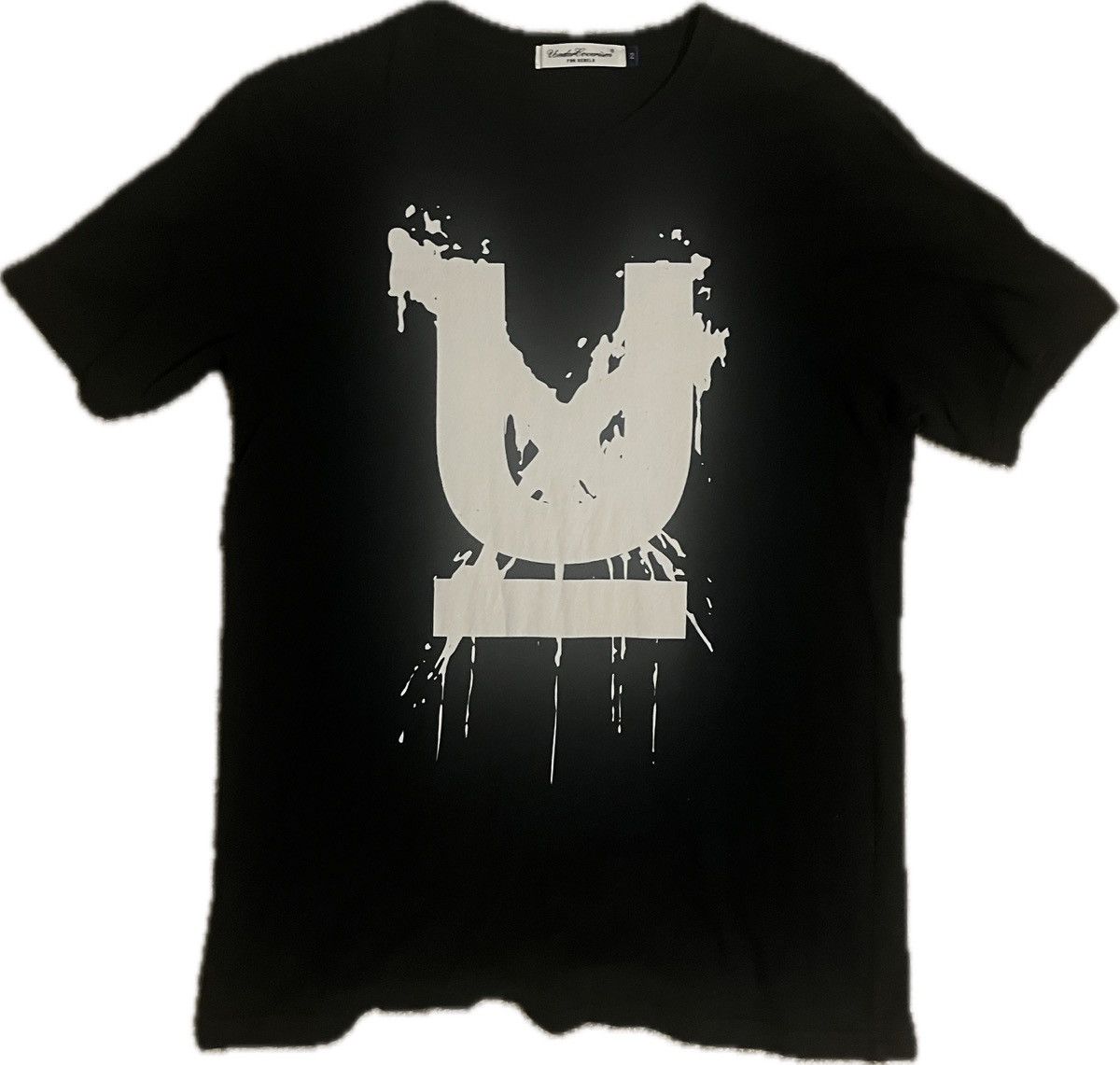 image of Jun Takahashi x Takahiromiyashita The Soloist Undercover Big Logo Paint Splatter in Black (Size Med