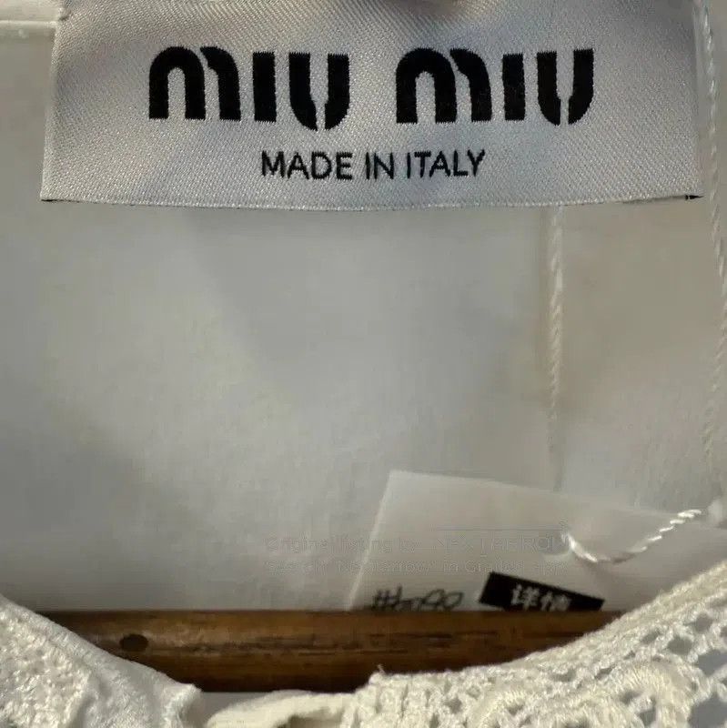 Miu Miu Miu Miu White Silk Women's Shirt . Size S / US 4 / IT 40 - 4 Thumbnail