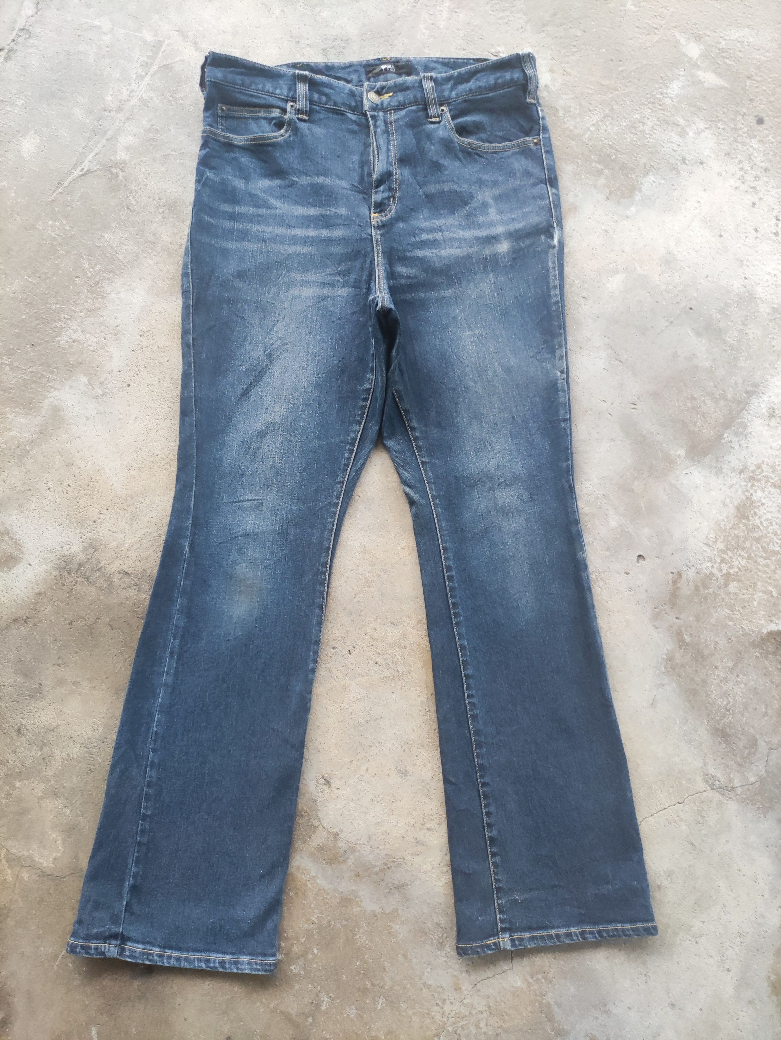 Japanese Brand Vintage Japanese Brand Flare Bootcut Faded Jeans Denim Pants Size US 33 - 1 Thumbnail