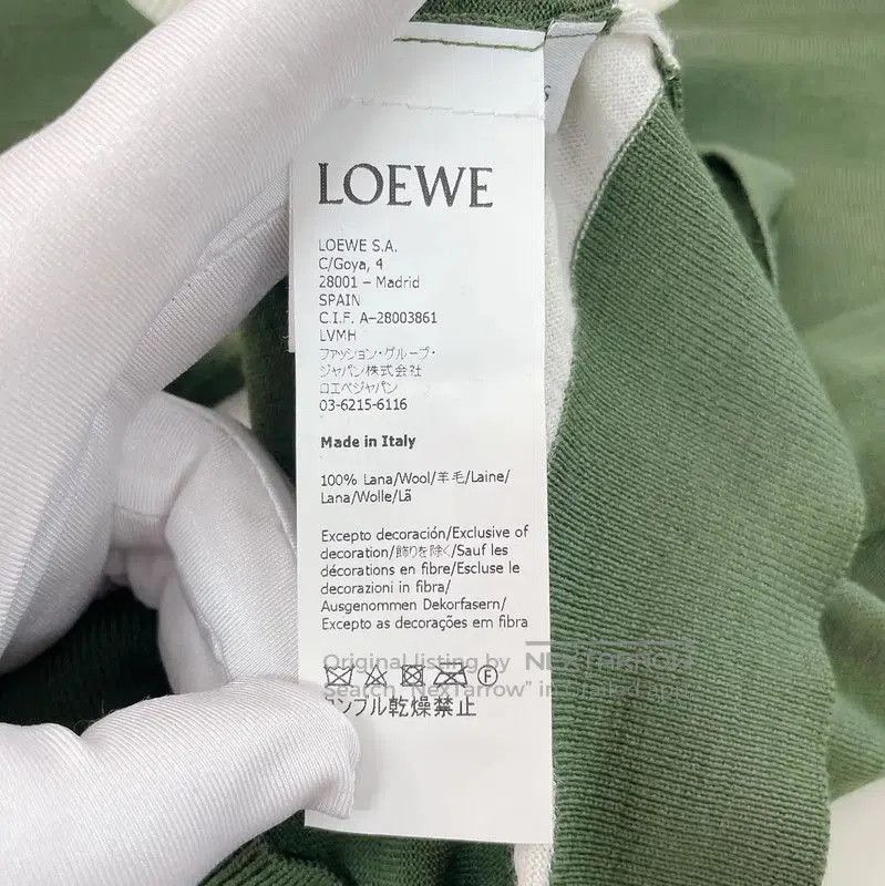 Loewe Loewe Green Wool Short Sleeve Knit Top . Size XS / US 0-2 / IT 36-38 - 6 Thumbnail