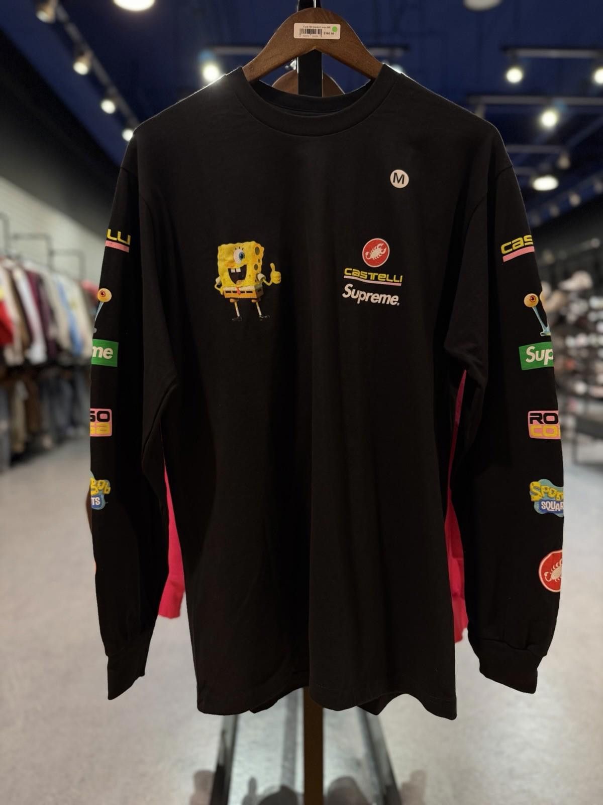 Supreme Supreme SpongeBob/Castelli Racing L/S Tee Black Medium Size US M / EU 48-50 / 2 - 1 Thumbnail