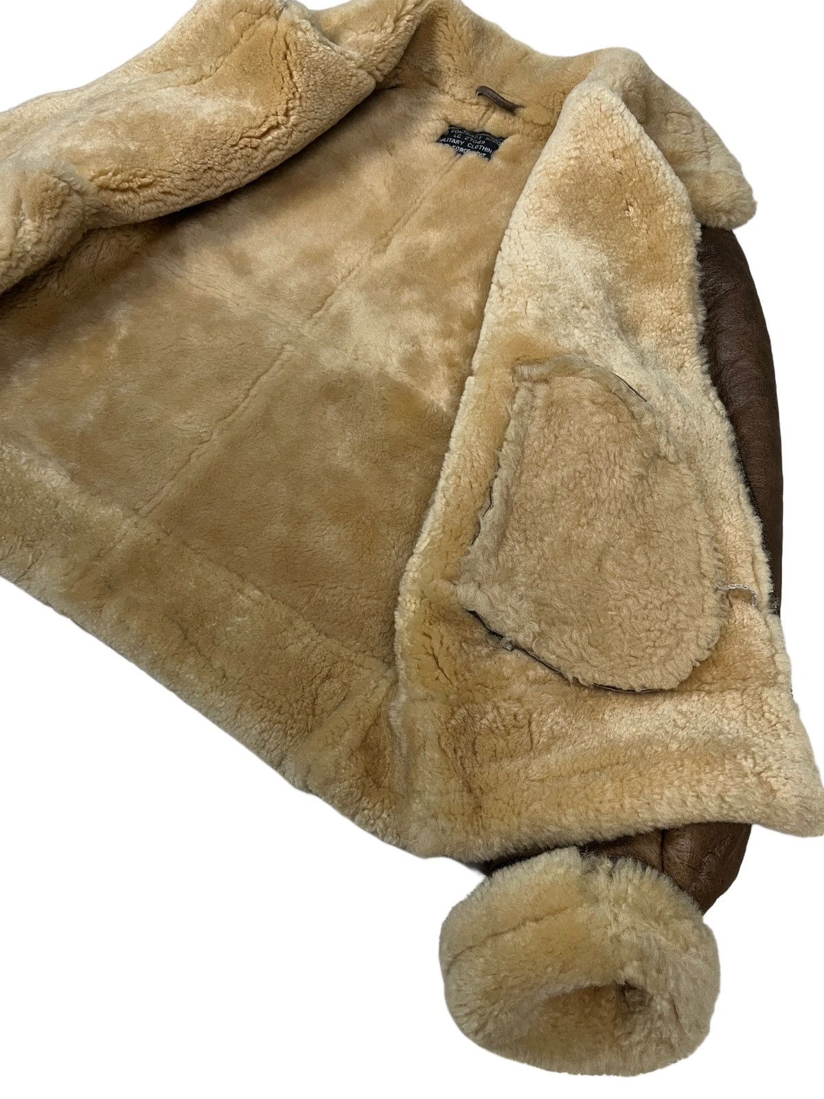 Vintage Vintage B-3 Sheepskin Leather Coat Shearling Sherpa Jacket Size US S / EU 44-46 / 1 - 17 Thumbnail