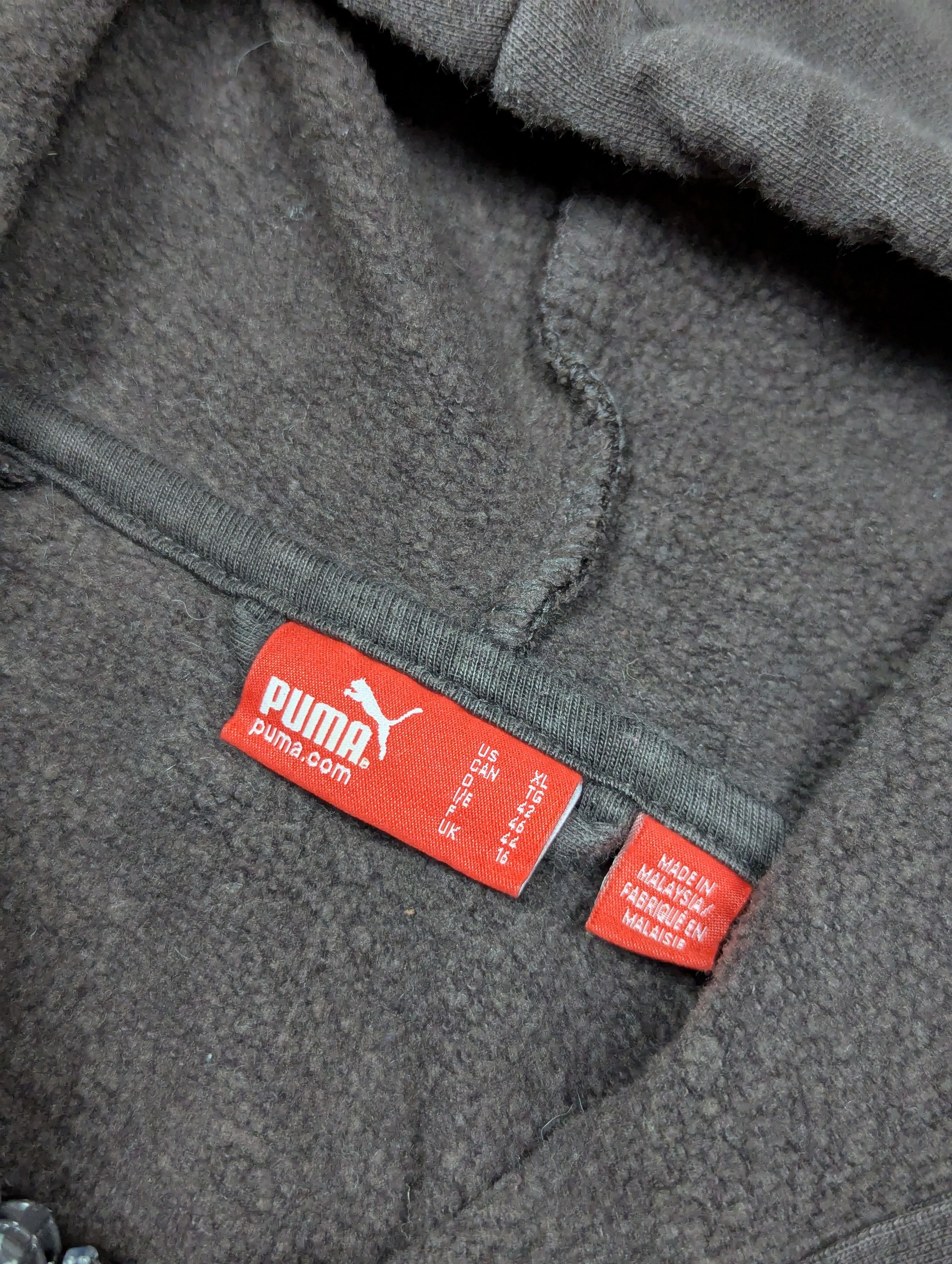 Puma PUMA Vintage Men's Full Zip Hoodie Dark Brown Y2k Size US M / EU 48-50 / 2 - 6 Thumbnail