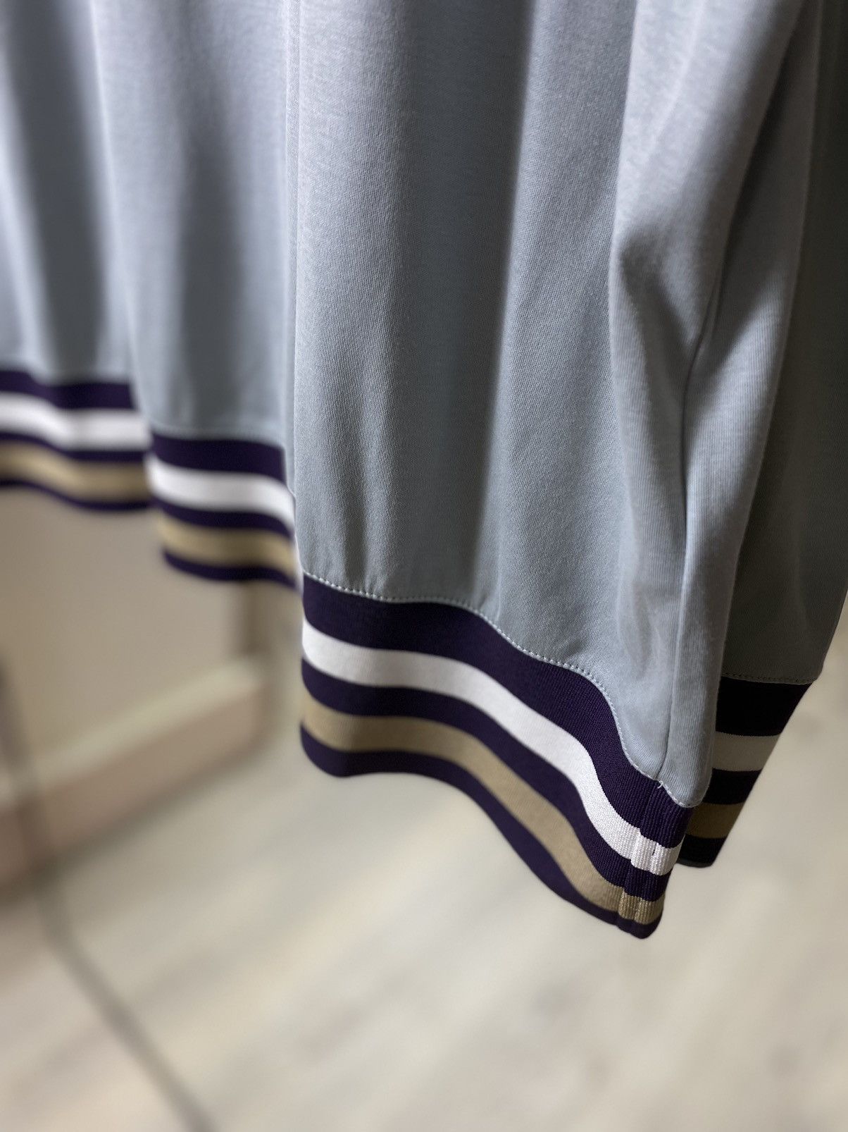 Emporio Armani Giorgio Armani Oversized Ribbed Trim T-Shirt | Sky Blue Size US XXL / EU 58 / 5 - 3 Thumbnail