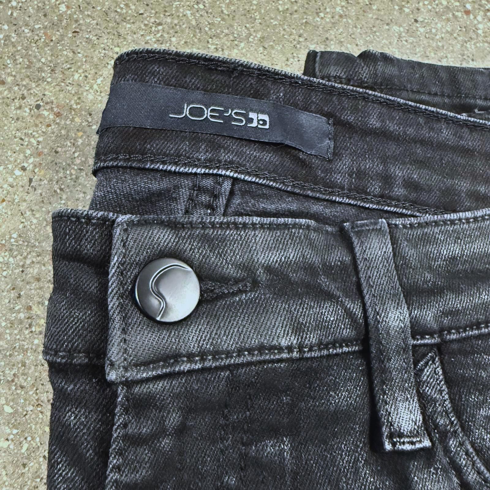 Designer Joe's Mid Rise Skinny Jeans Premium Denim Black - 30 Size 30" / US 8 / IT 44 - 1 Thumbnail