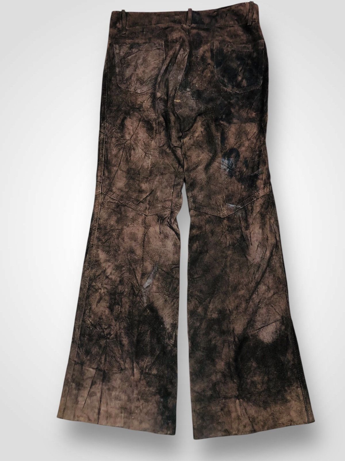 If Six Was Nine Rare Canadiaz Suede Leather Pants Flare (38) Size US 30 / EU 46 - 2 Thumbnail