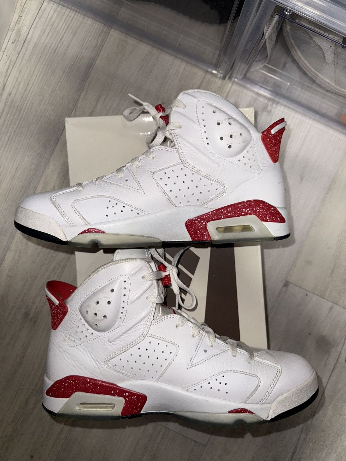 Jordan Brand Air Jordan 6 Retro Red Oreo Size US 10.5 / EU 43-44 - 3 Thumbnail