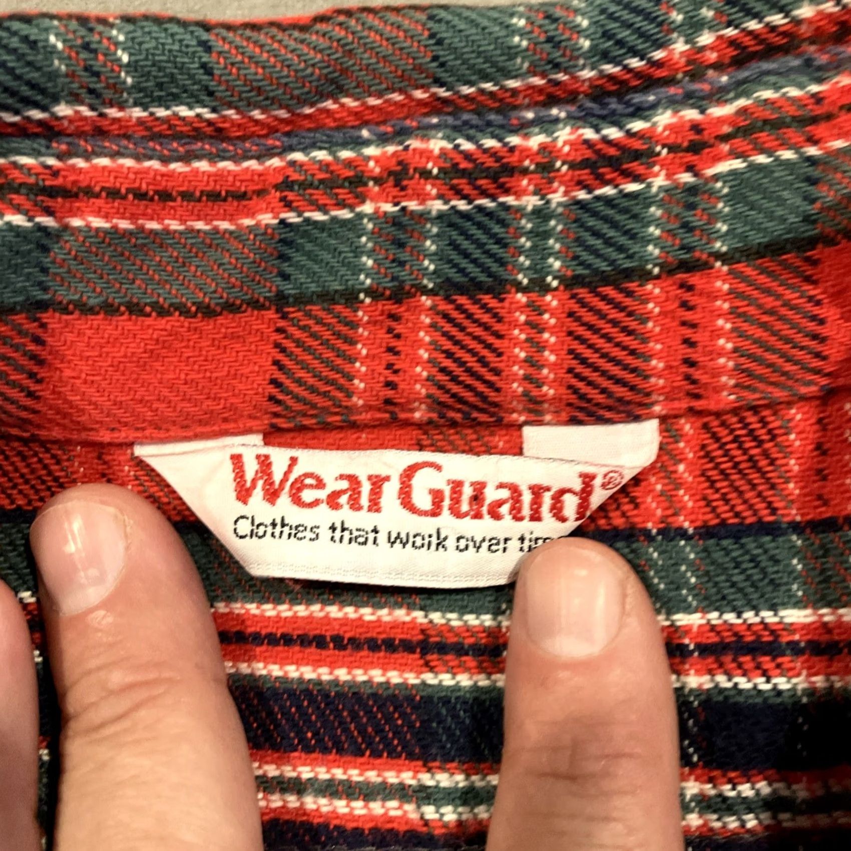 Vintage VINTAGE WearGuard Shirt XL Red Heavyweight Plaid Button Up Flannel Men's Size Size US XL / EU 56 / 4 - 3 Thumbnail