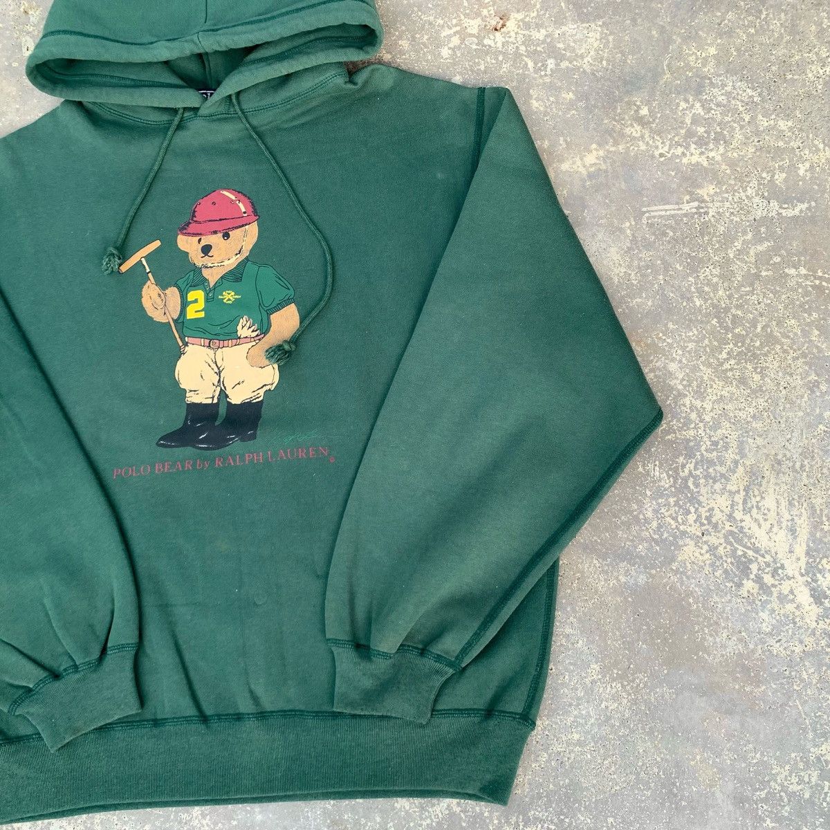 Polo Ralph Lauren Vintage 90s Polo Bear Ralph Lauren Hoodie Size US L / EU 52-54 / 3 - 6 Thumbnail