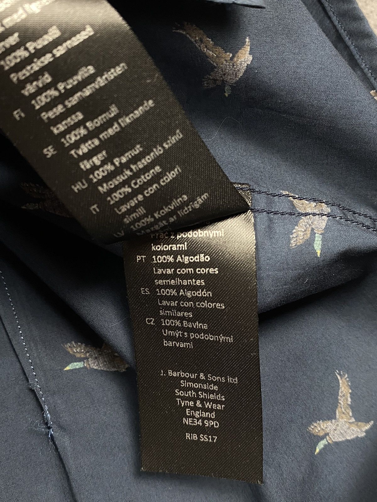 Barbour Barbour over print ducks button up shorts sleeve shirt Size US M / EU 48-50 / 2 - 13 Thumbnail