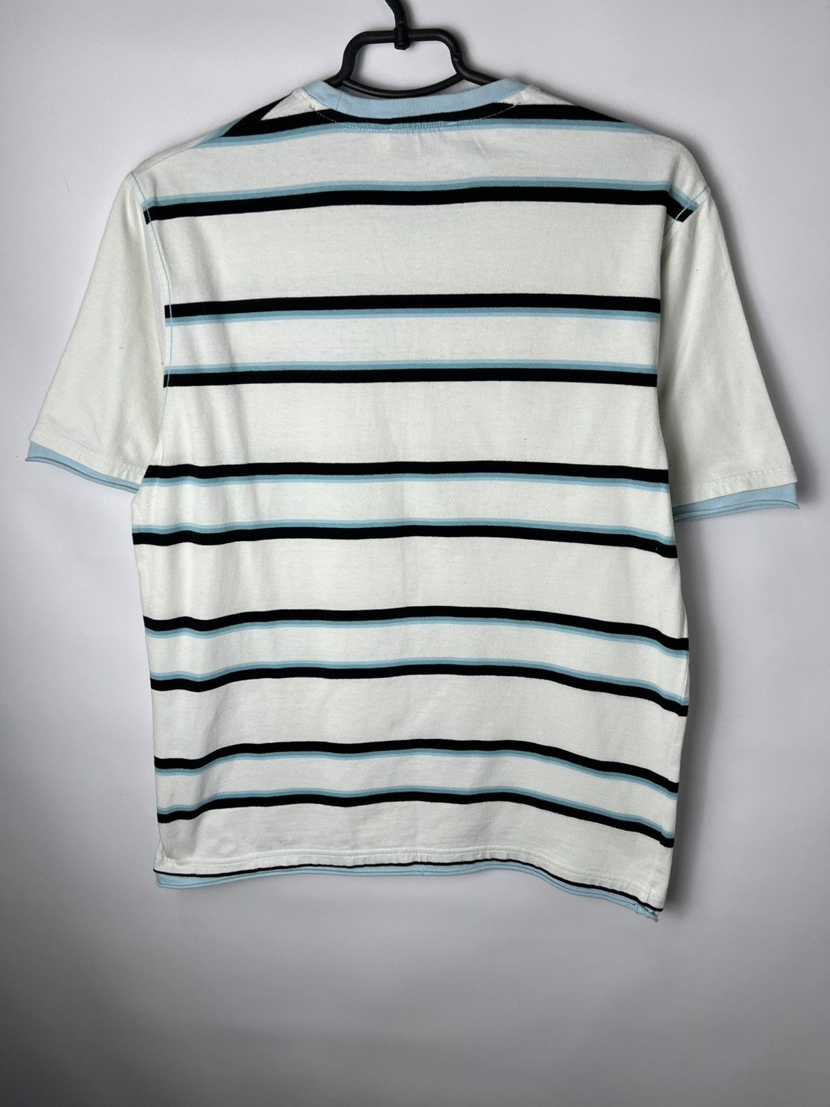 Yves Saint Laurent Vintage YSL Yves Saint Laurent striped spell out y2k t shirt Size US M / EU 48-50 / 2 - 7 Thumbnail