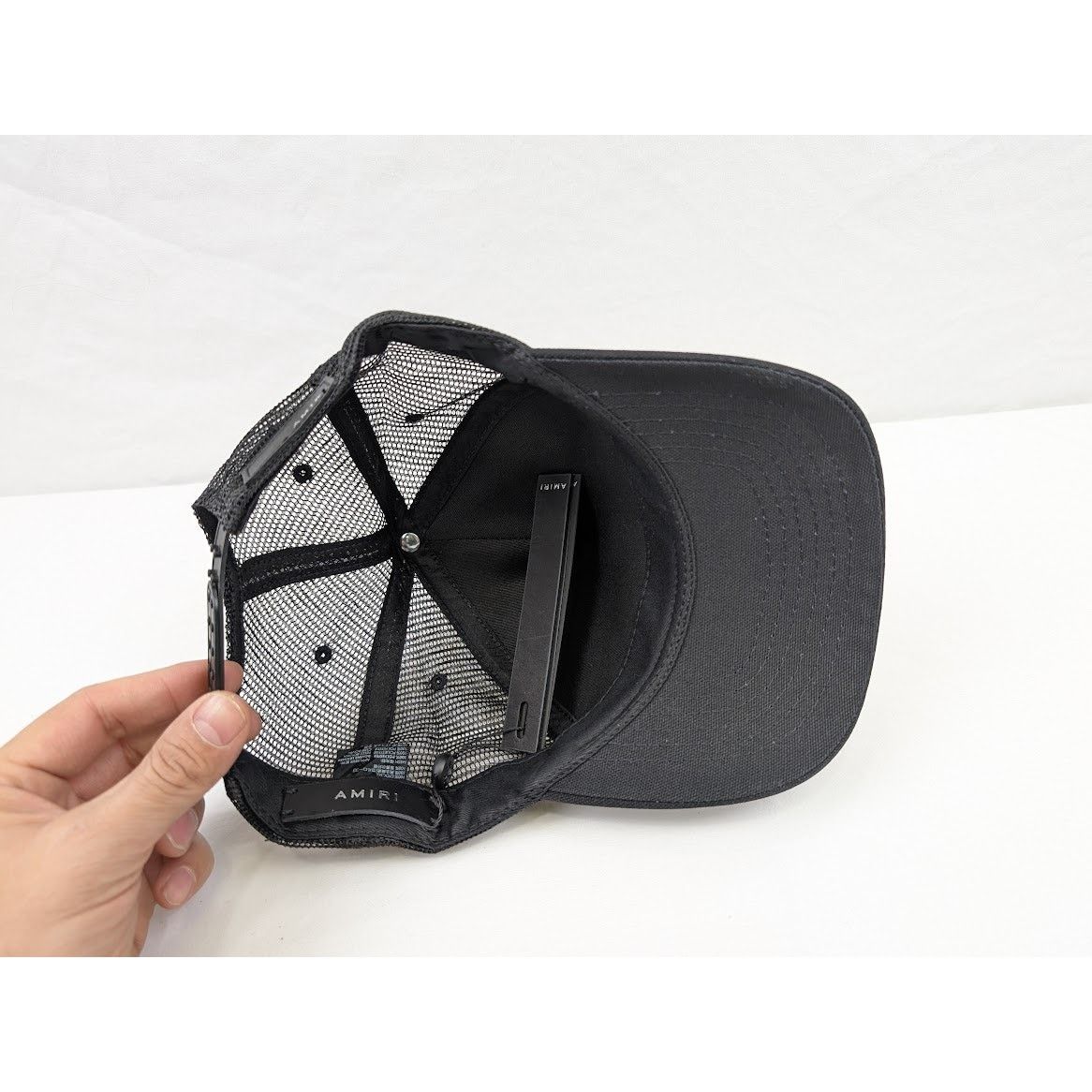 Amiri o1rshd1 Q:12 / Three Star Trucker Cap / Hat in Black/Lime Size ONE SIZE - 17 Thumbnail