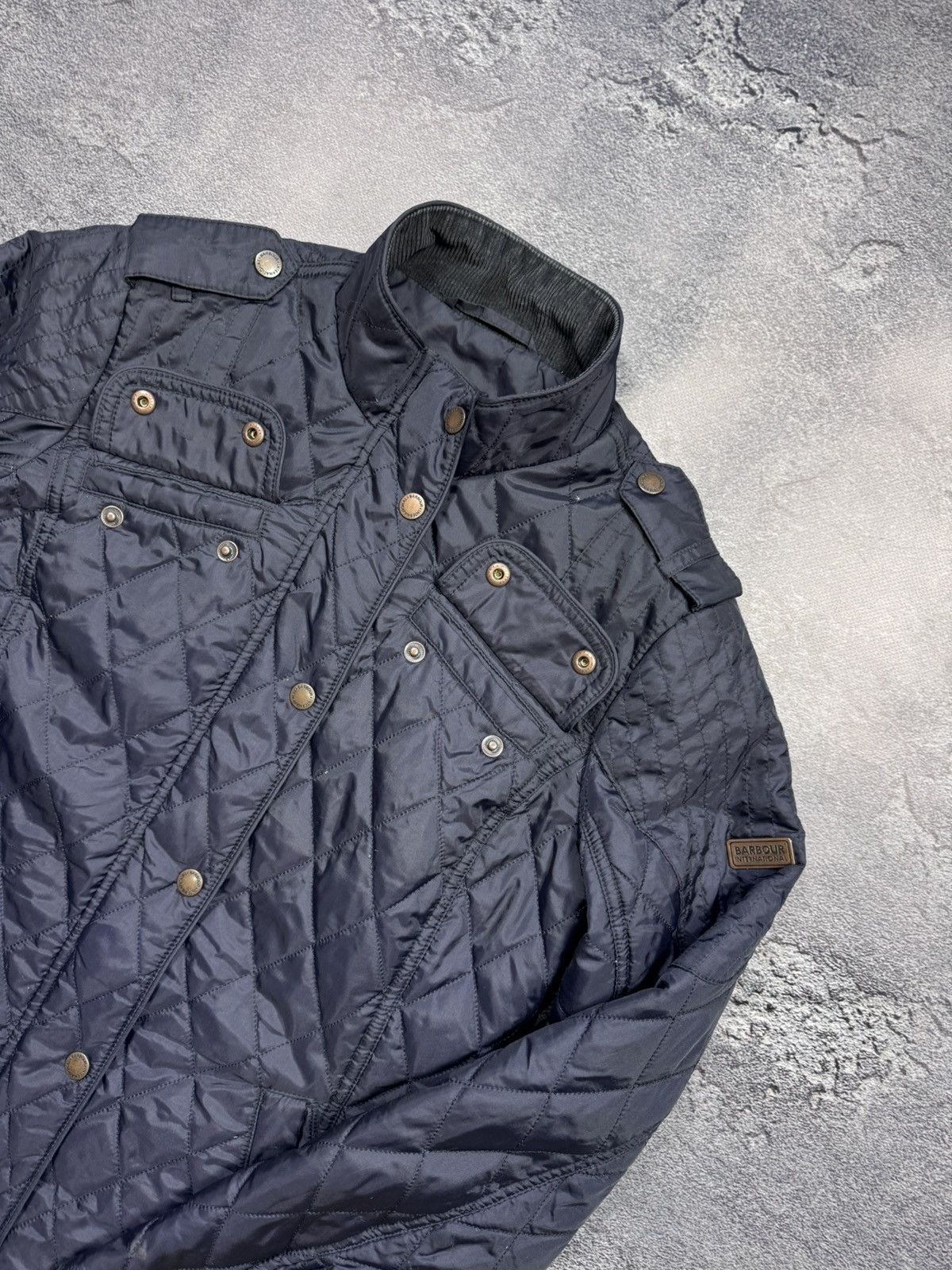 Barbour Barbour International Quilted Jacket — Classic Moto Style Size M / US 6-8 / IT 42-44 - 2 Thumbnail