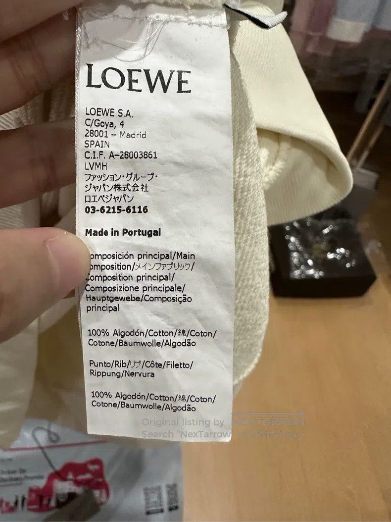 Loewe Loewe Leather Patch Logo Hoodie Size US M / EU 48-50 / 2 - 8 Thumbnail
