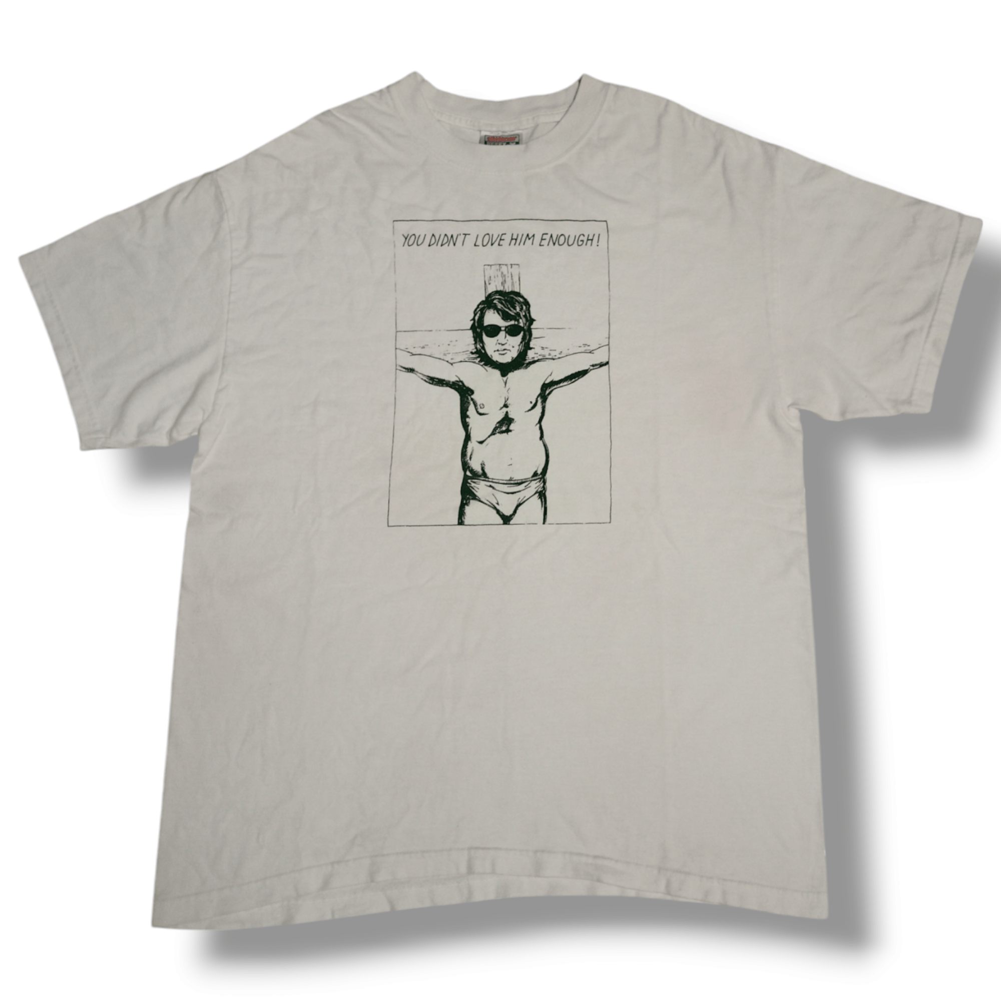 Vintage Vintage rare 00s Raymond pettibon t shirt/elvis Presley Size US L / EU 52-54 / 3 - 1 Thumbnail