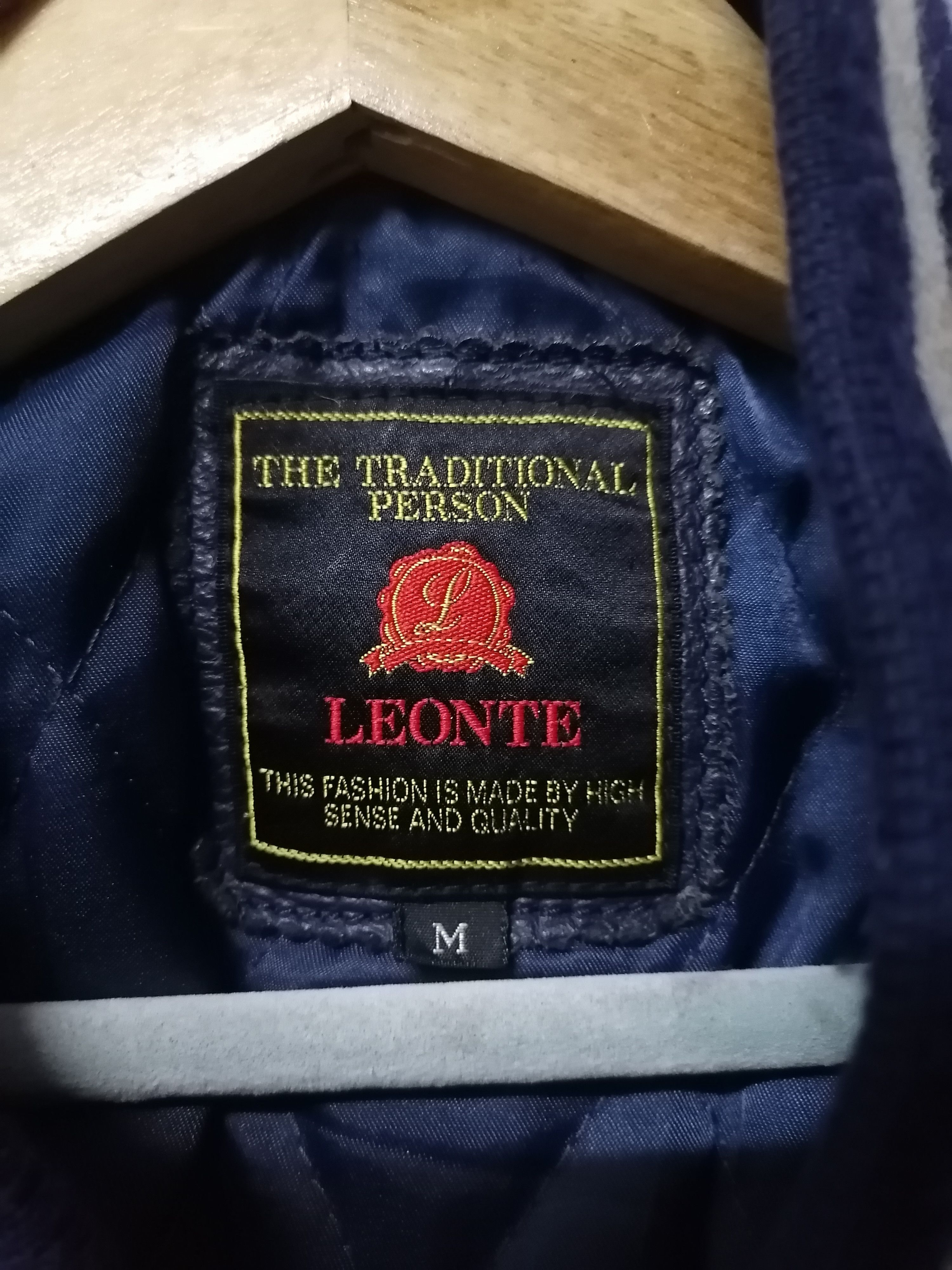 Vintage Vintage Leonte Seahop Teddy Varsity Leather Jacket Size US M / EU 48-50 / 2 - 7 Thumbnail