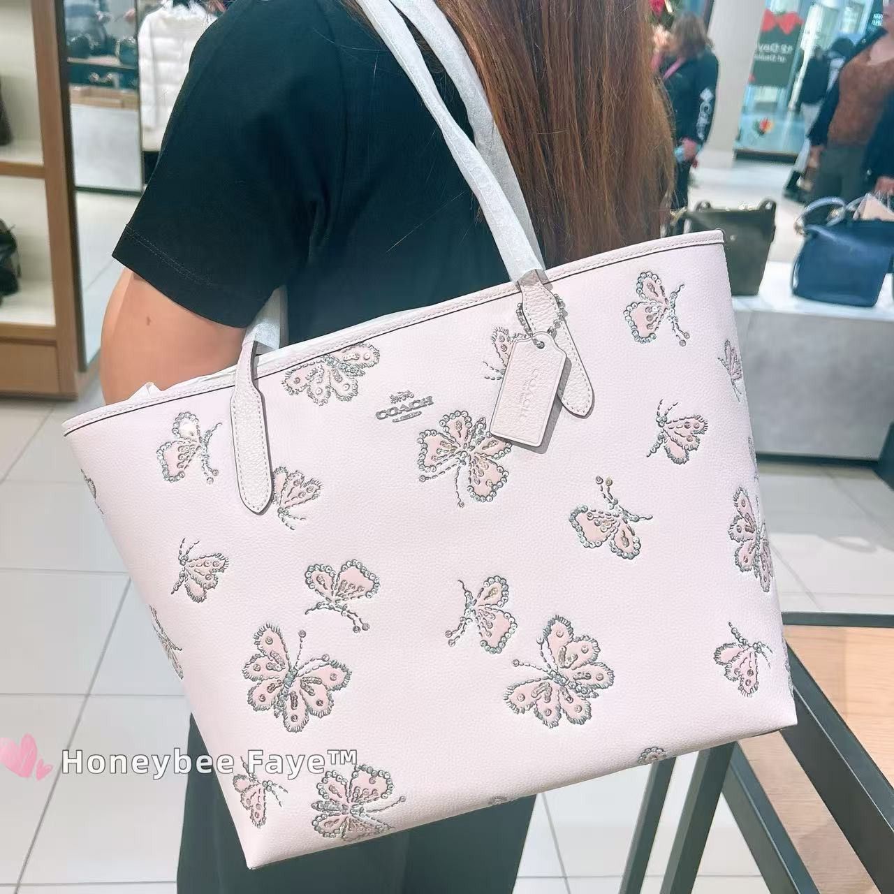 Coach City Tote Bag With Butterfly Print CCE93 Size ONE SIZE - 2 Thumbnail